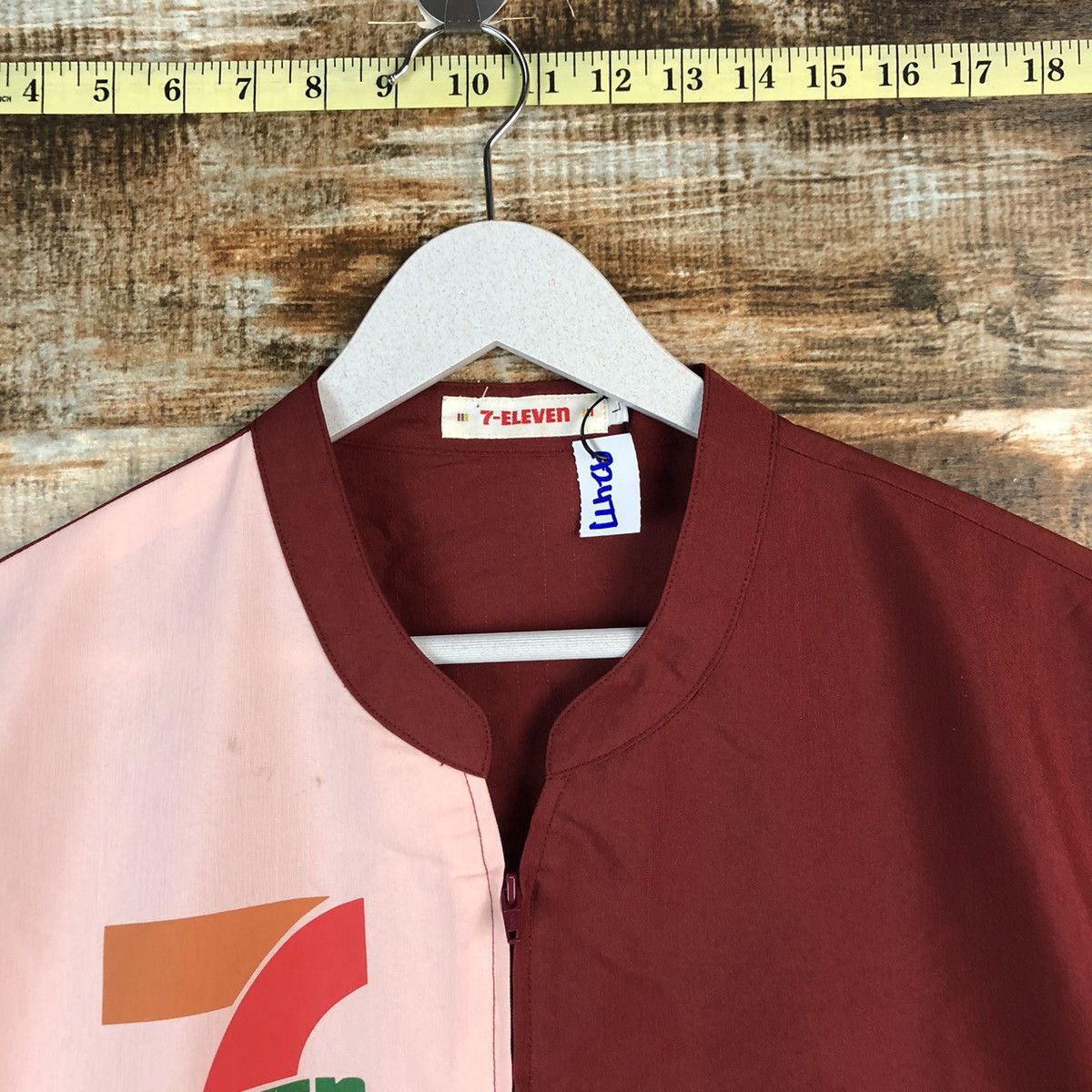 Japanese Brand 7 Eleven vintage Pink Shirt #A2477 Size US L / EU 52-54 / 3 - 4 Thumbnail