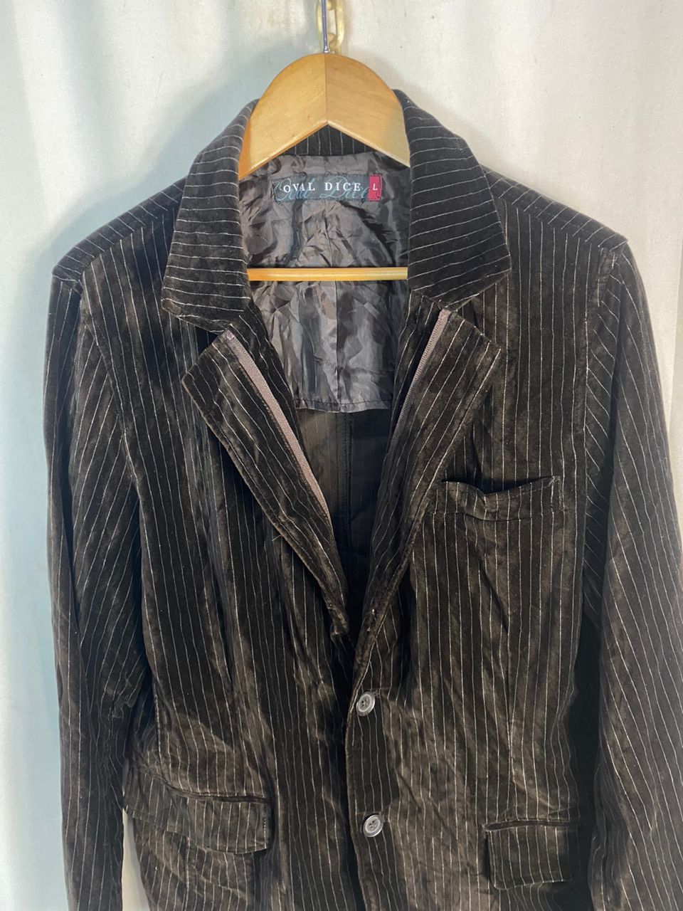 Other Unisex 🔥Over dice velvet zipper jacket Size US M / EU 48-50 / 2 - 5 Thumbnail