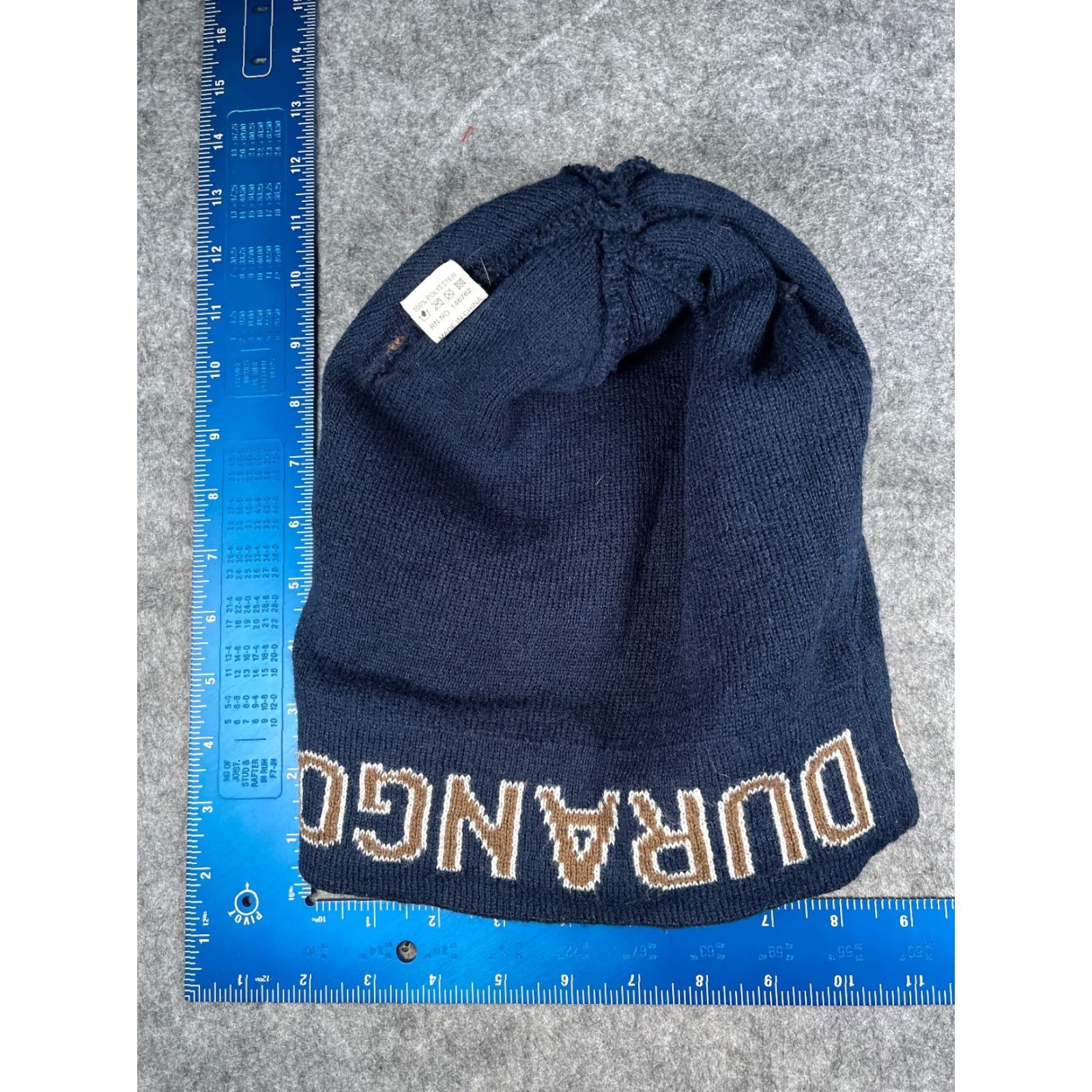 Durango Dimco Apparel Beanie Adult One Size Blue Brown Stripe Knit 100% Polyester Pom Hat/Cap Mens Womens Unisex Outdoors Ski Colorado Durango Beanie Toque Size ONE SIZE - 6 Thumbnail