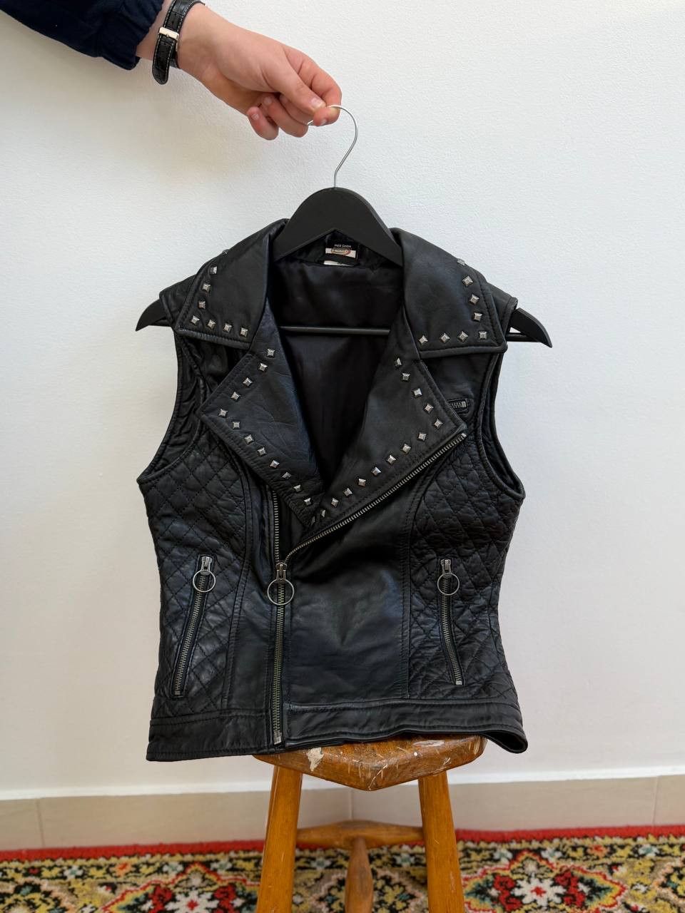 Japanese Brand Vintage Avant-Garde Biker Moto Style Leather Vests hype Size US S / EU 44-46 / 1 - 6 Thumbnail