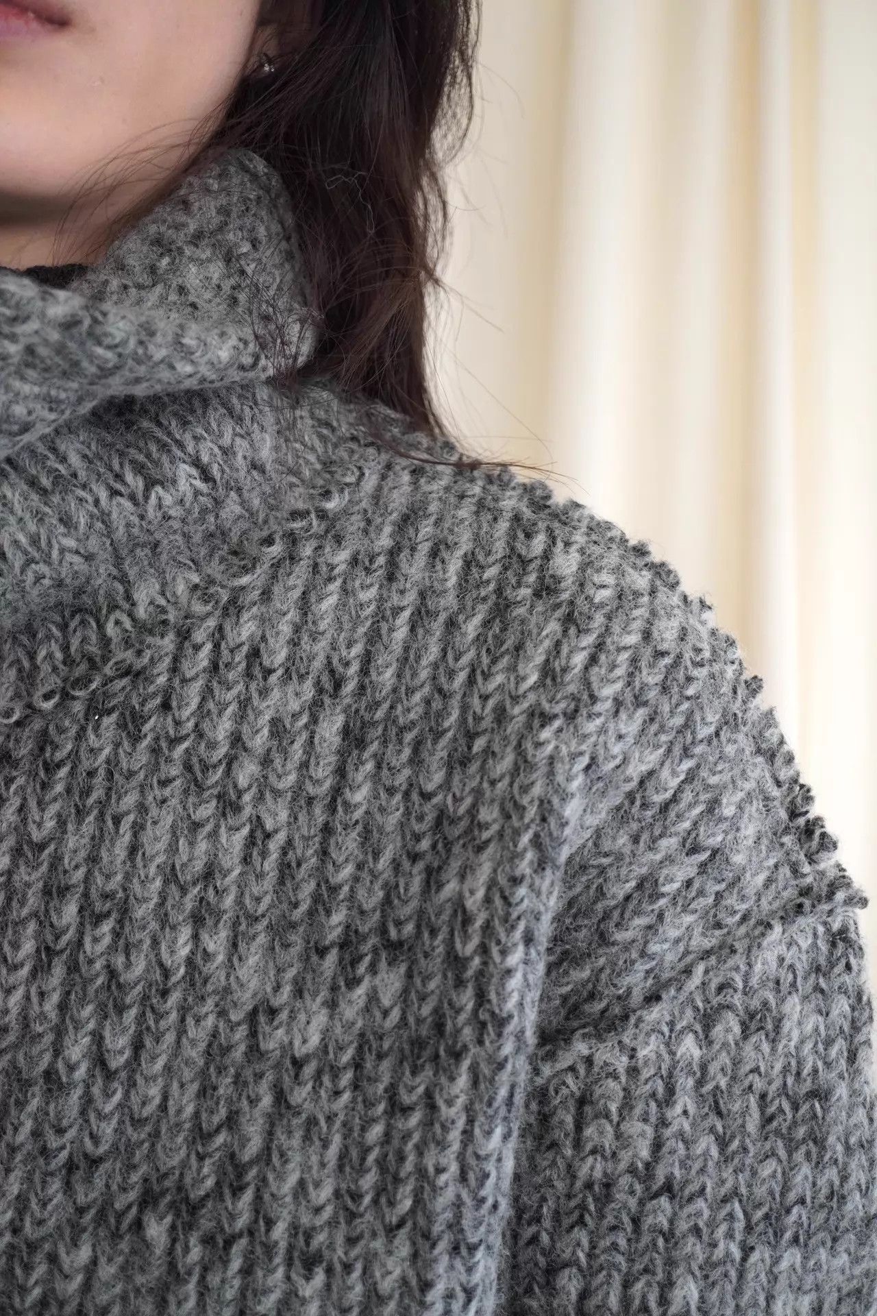 Y's Y's 2000s Short-Sleeve Turtleneck Chunky Knit Top M Size M / US 6-8 / IT 42-44 - 8 Thumbnail