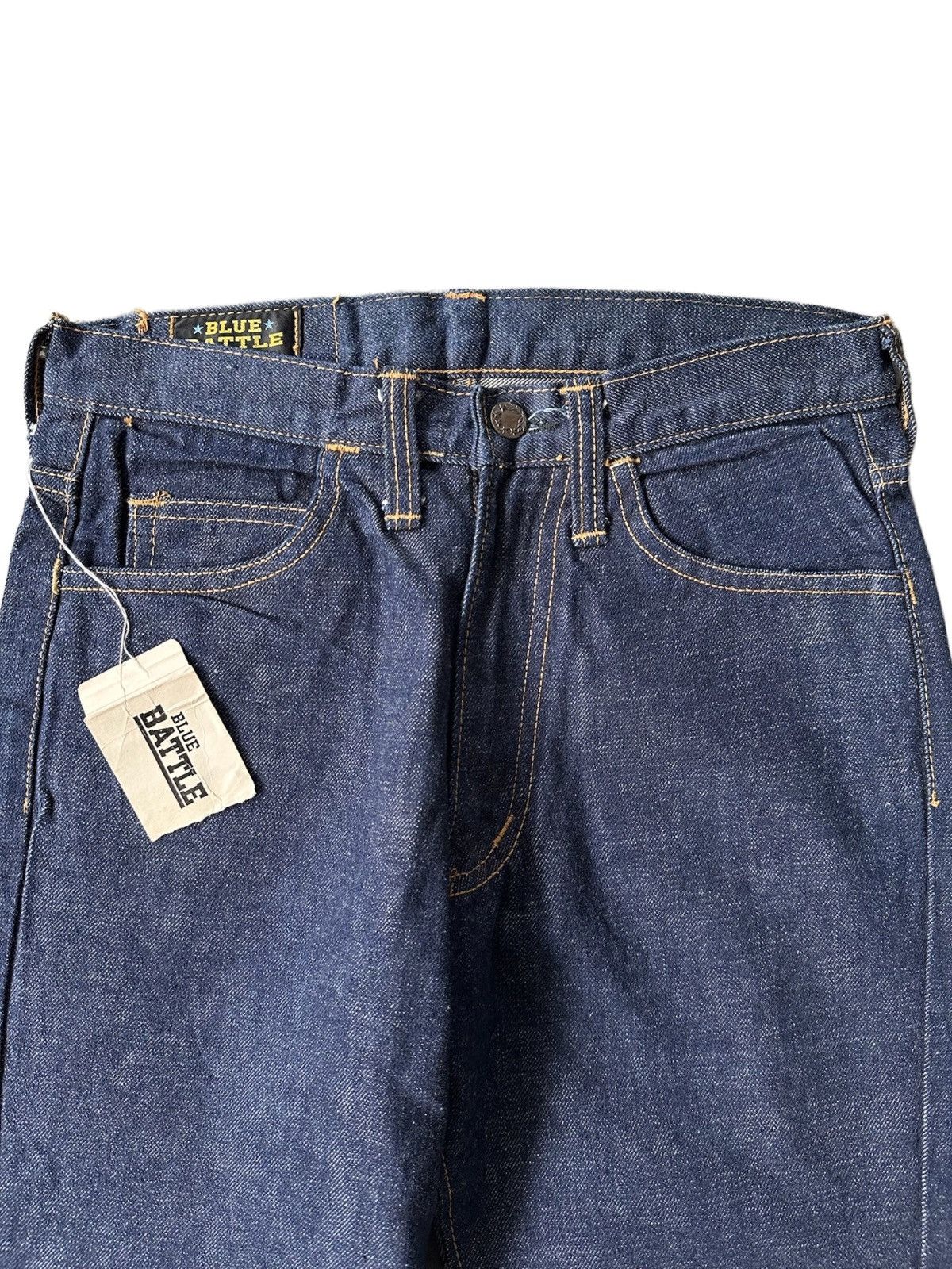 Japanese Brand Vintage Blue Battle Japanese Denim Flare Bell Bottom Jeans Size US 28 / EU 44 - 2 Thumbnail