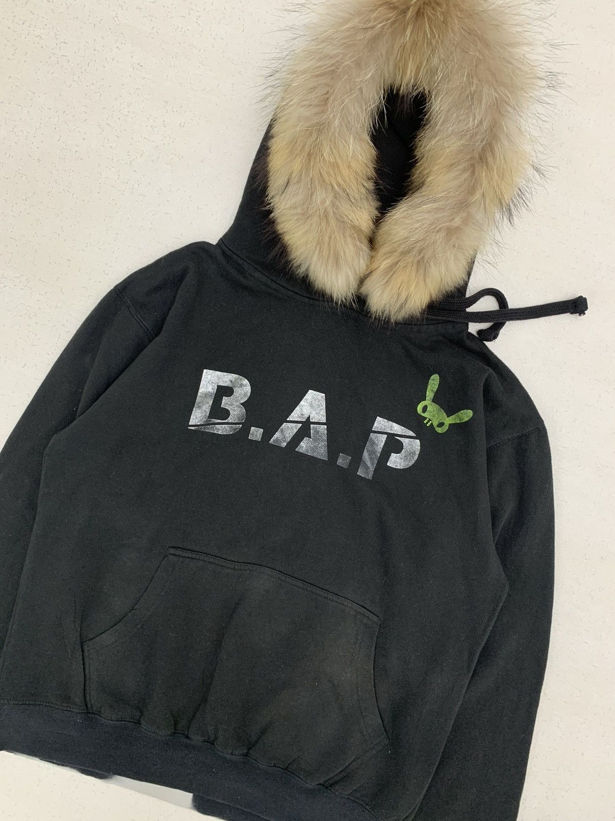 Japanese Brand PERFECT BLEACH B.A.P FUR HOODIE IFSIXWASNINE LGB STYLE Size US M / EU 48-50 / 2 - 3 Thumbnail