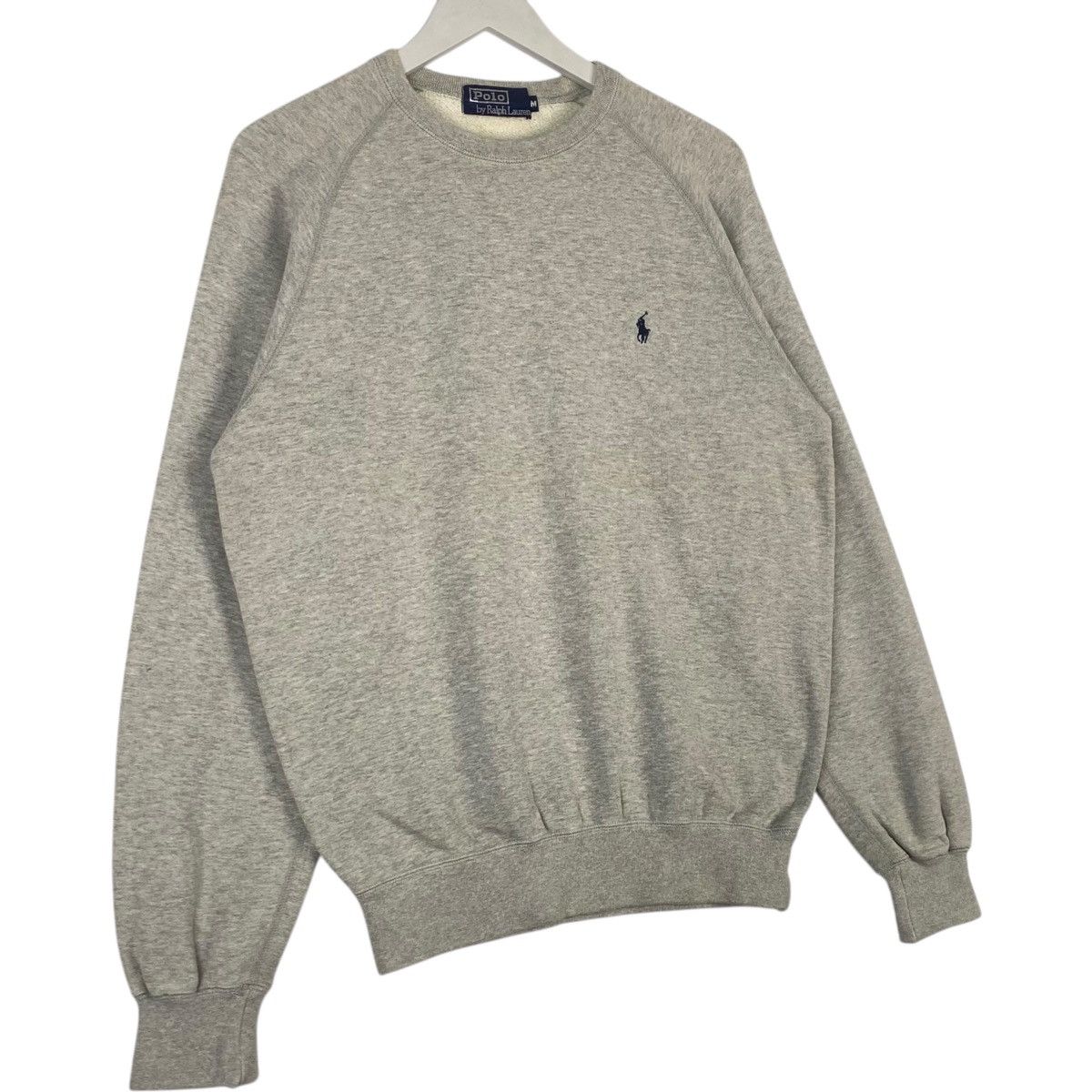 Polo Ralph Lauren × Vintage Vintage Ralph Lauren Polo Gray Pullover Jumper Size M Size M / US 6-8 / IT 42-44 - 3 Thumbnail