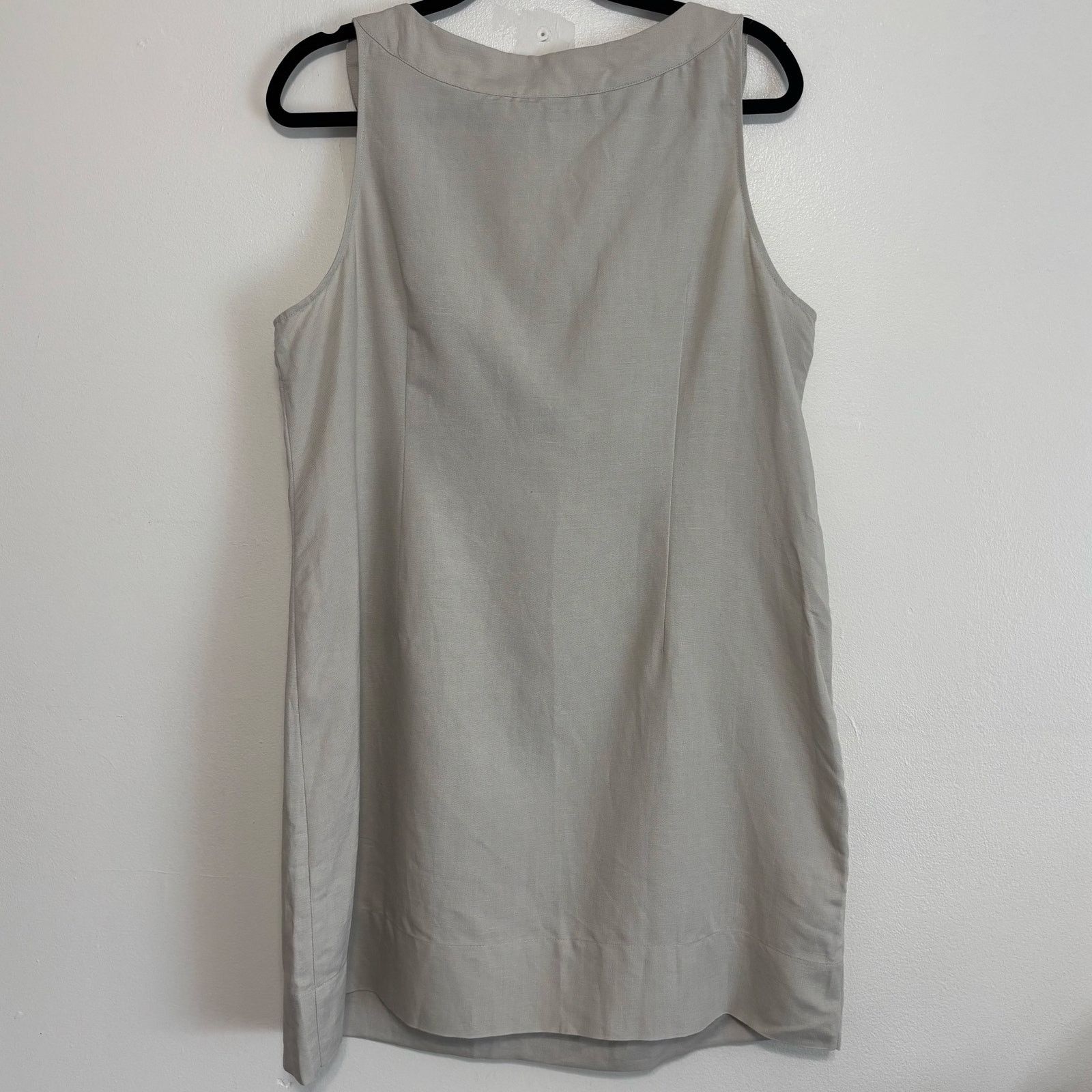 Other New York & Company Gray Linen Blend Shift Dress Beaded XL Size XL / US 12-14 / IT 48-50 - 2 Thumbnail