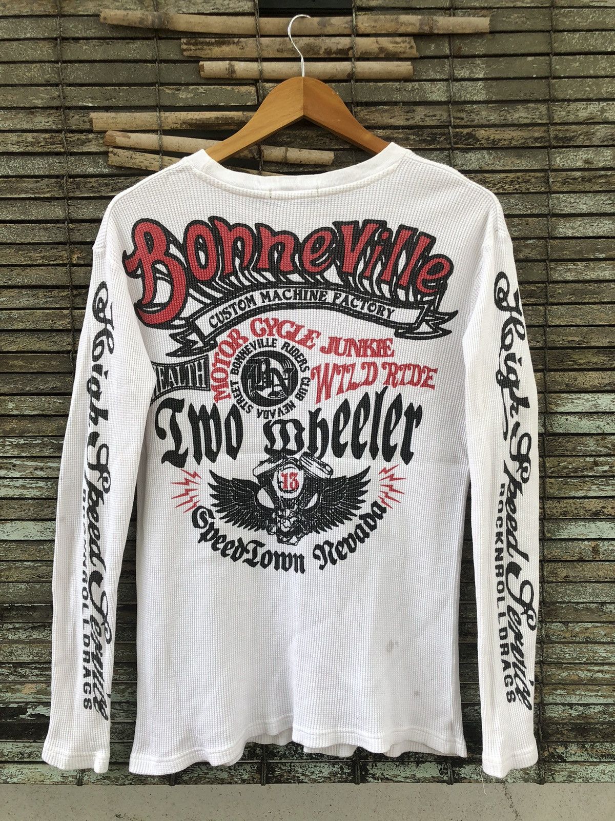 If Six Was Nine Vintage RARE Bullet Noise X BonneVille Riders Longsleeve Tee Size US M / EU 48-50 / 2 - 1 Thumbnail