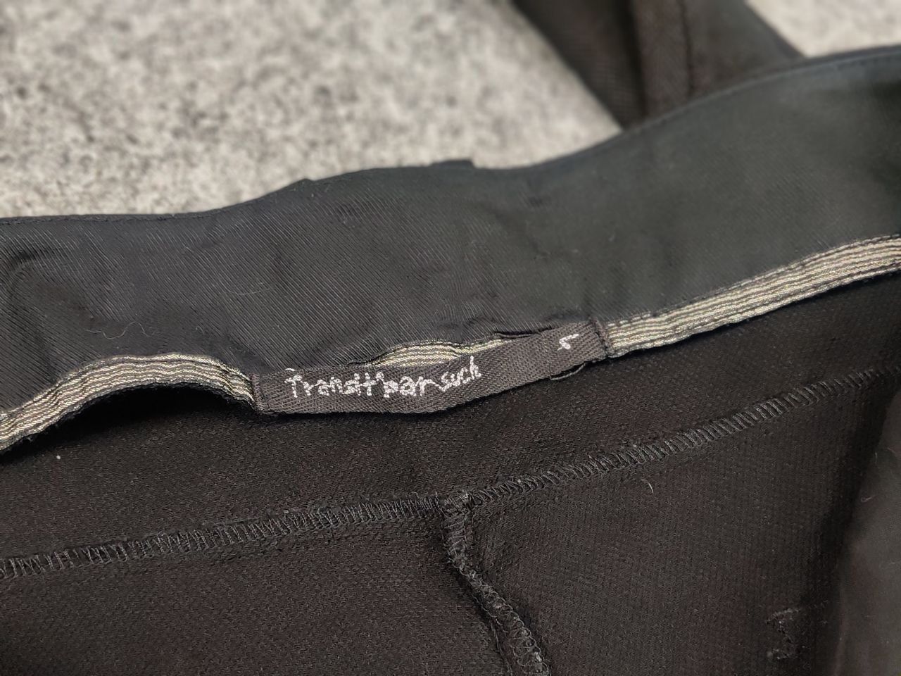 Designer Transit Par Such design Black Cotton Wool Ankle Pants Size 26" / US 2 / IT 38 - 10 Thumbnail
