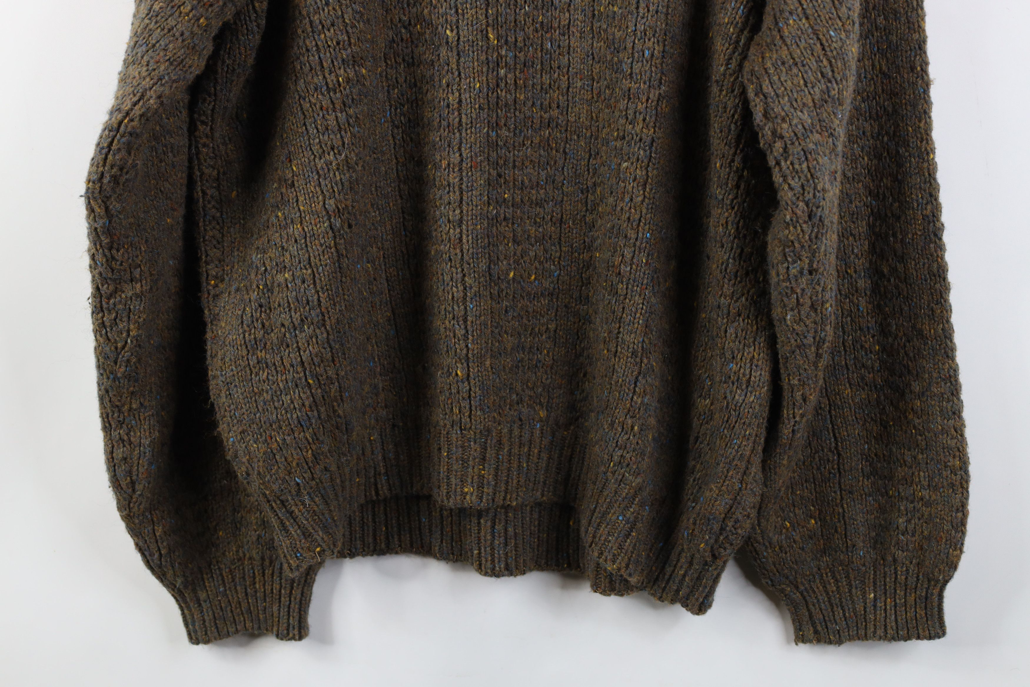 Vintage Vintage 90s Streetwear Chunky Cable Knit Fisherman Sweater Size US L / EU 52-54 / 3 - 10 Thumbnail