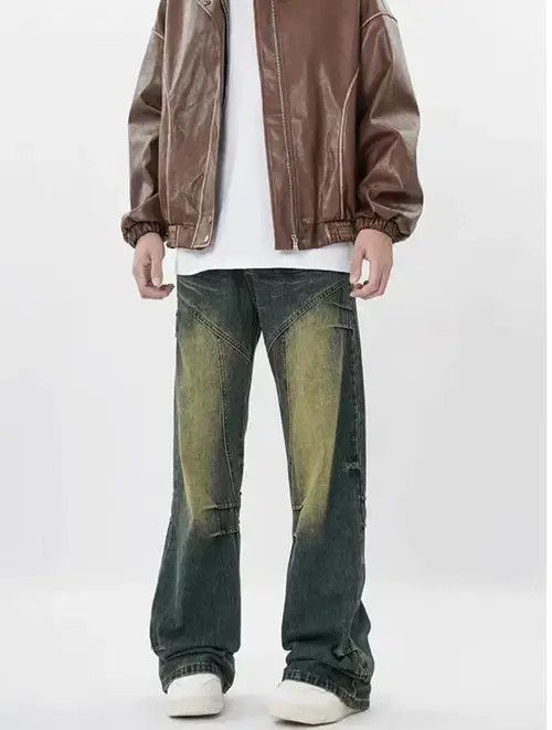 I. Spiewak And Sons Vintage washed pleated deconstructed jeans Size US 32 / EU 48 - 4 Thumbnail
