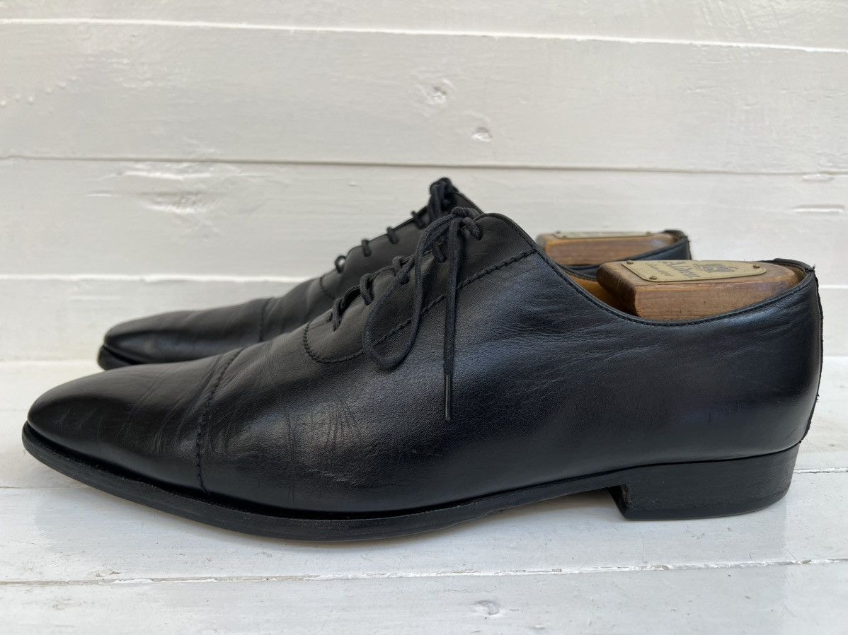 Gucci Gucci 181849 Black Leather Lace-up Cap Toe Oxford Dress Shoe Size US 10 / EU 43 - 4 Thumbnail