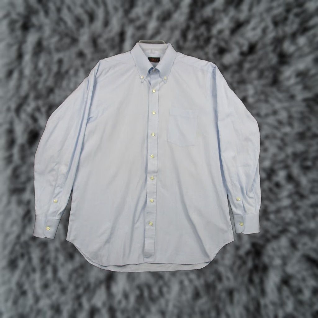 Vintage SHAIA'S Dress Shirt Men’s 16-32 Blue Classic Fit Made in USA Shirt Vintage Men’s Regular Small? Size 46R - 1 Thumbnail