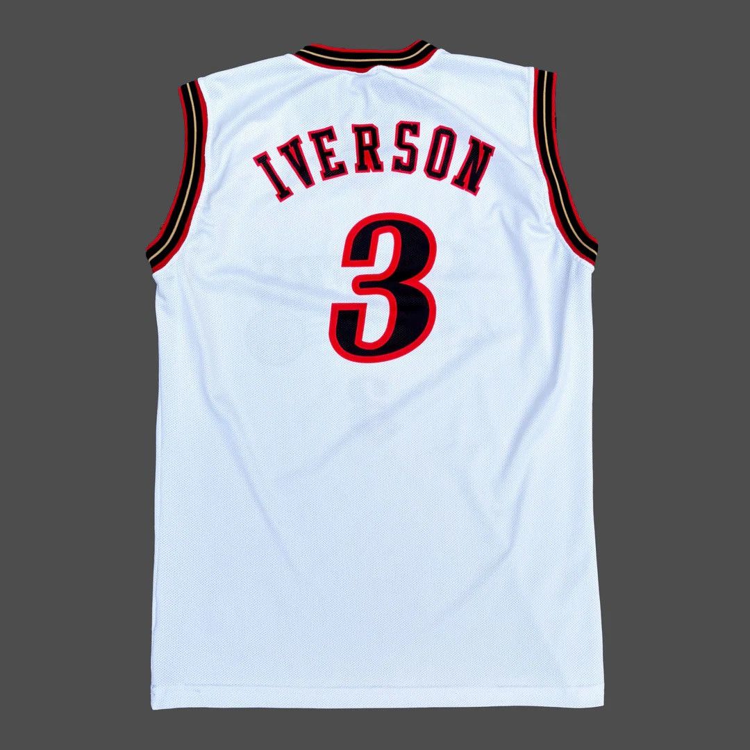 Champion 76ers Allen Iverson 2001 Vintage NBA Champion OG Jersey Size US XL / EU 56 / 4 - 2 Thumbnail