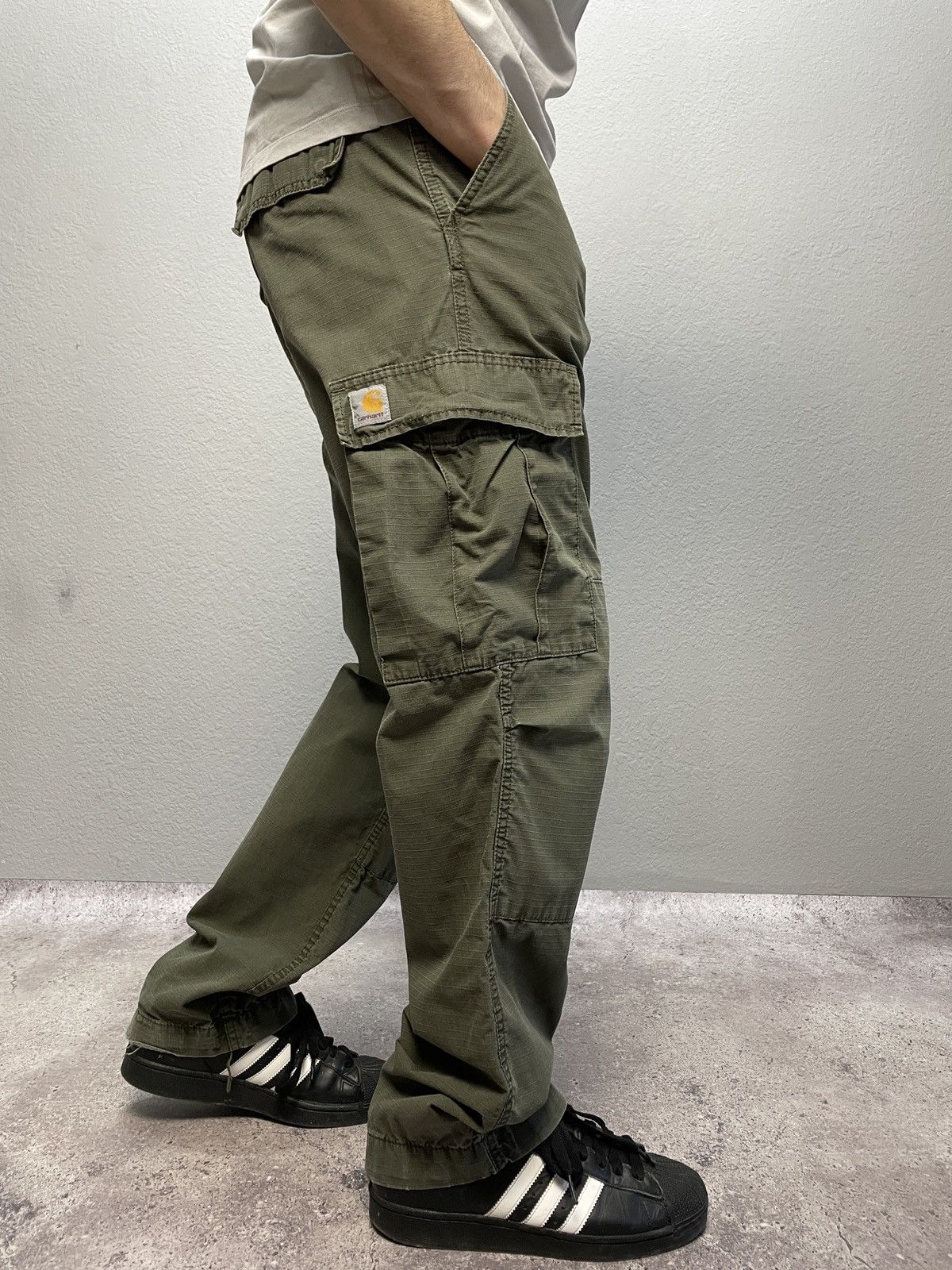 Nike × Vintage Vintage Regular Carhartt CargoJeans Pants Y2K Baggy Fit Size US 32 / EU 48 - 1 Thumbnail