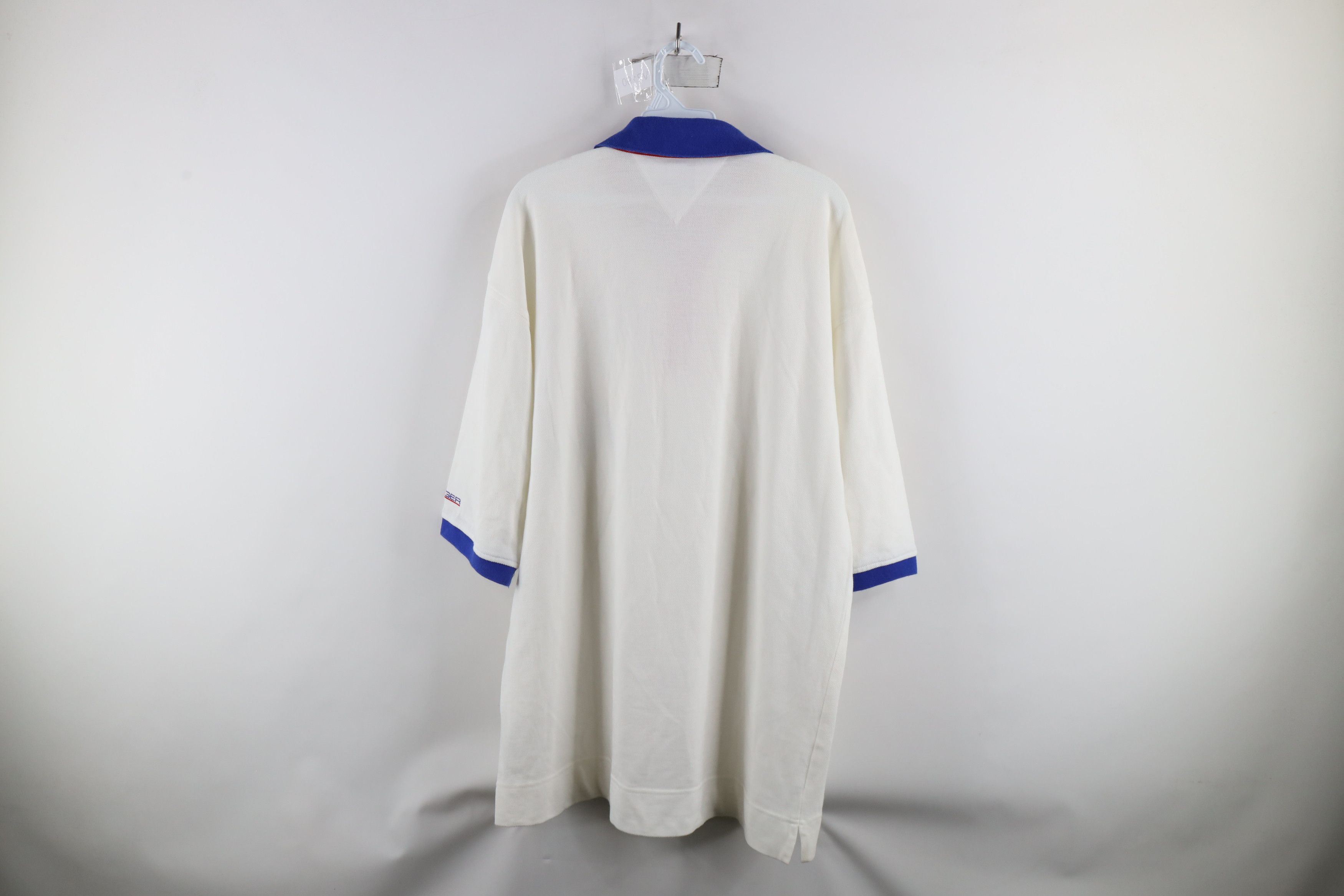 Tommy Hilfiger Vintage 90s Tommy Hilfiger Sailing Flag Collared Polo Shirt Size US XXL / EU 58 / 5 - 12 Thumbnail