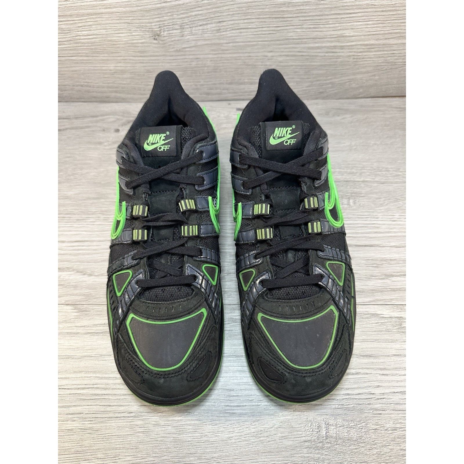 Nike × Off-White Nike Air Rubber Dunk x Off-White Low Green Strike - Size 9.5 Size US 9.5 / EU 42-43 - 4 Thumbnail