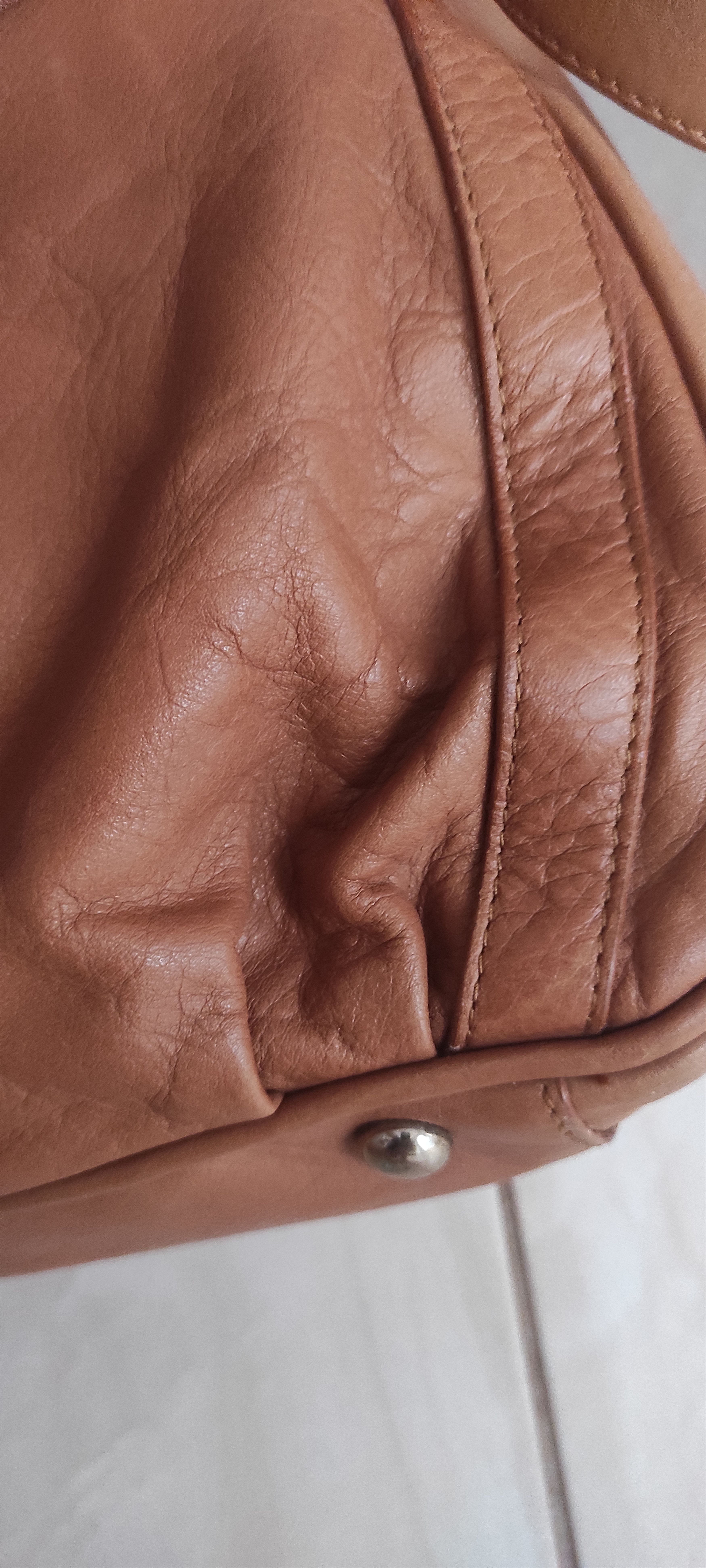 Massimo Dutti Massimo Dutti Satchel Bag Camel Leather Crossbody Bag Size ONE SIZE - 11 Thumbnail