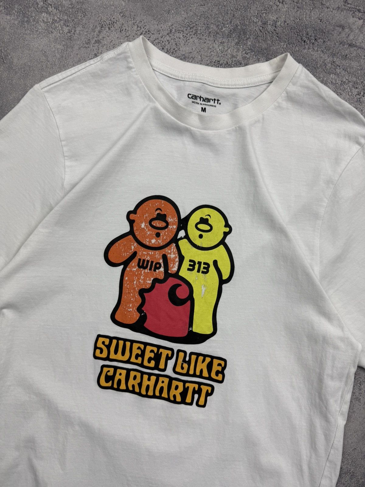 Carhartt Wip Carhartt WIP Big Logo T-Shirt White Tee Y2K Streetwear Skate Size US M / EU 48-50 / 2 - 8 Thumbnail