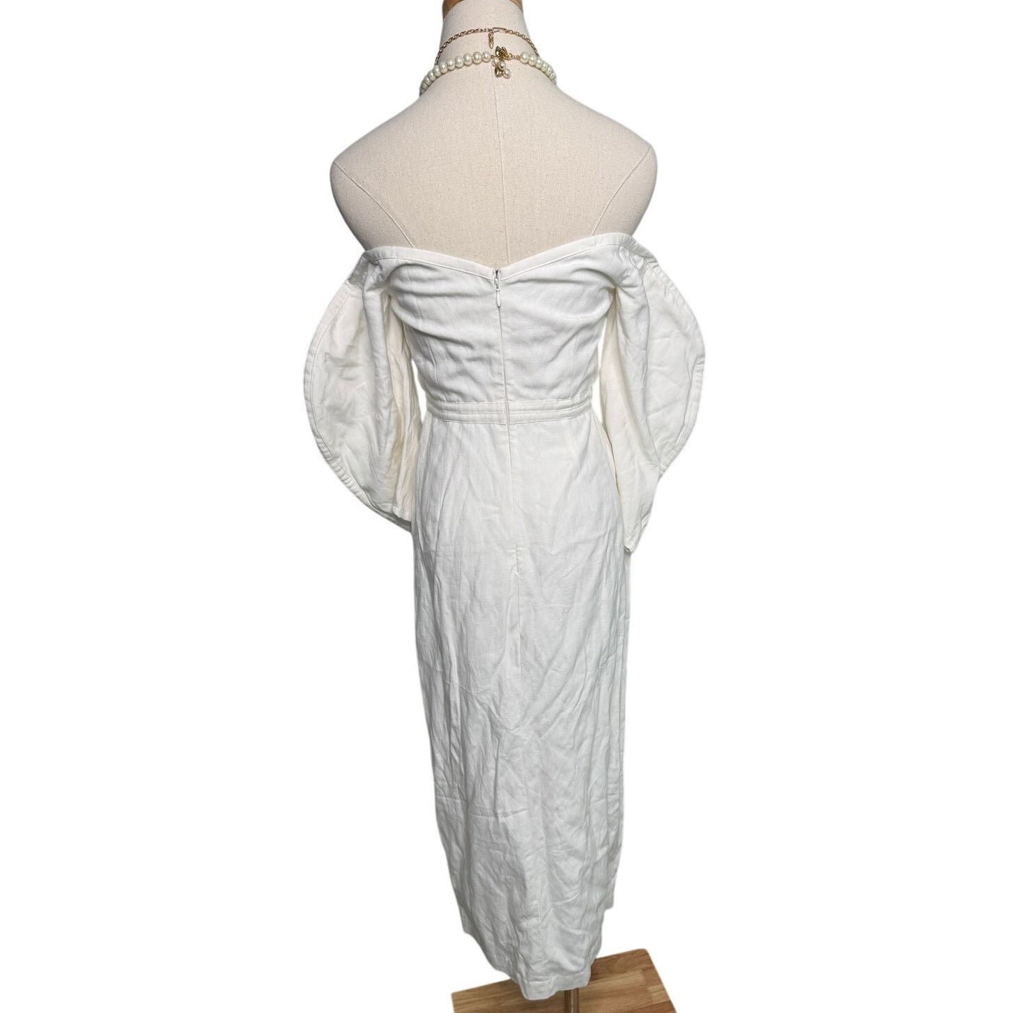 Mara Hoffman Mara Hoffman Leonara puff sleeve midi dress white size 00 Size XXS / US 00 / IT 34 - 9 Thumbnail