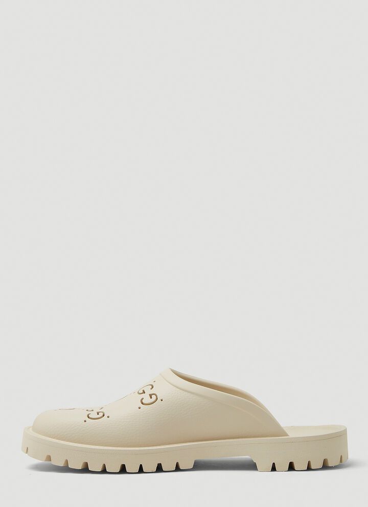 Gucci o1s1wg110525 Men's Slip-on Sandals in Off White Size US 7.5 / EU 40-41 - 3 Thumbnail