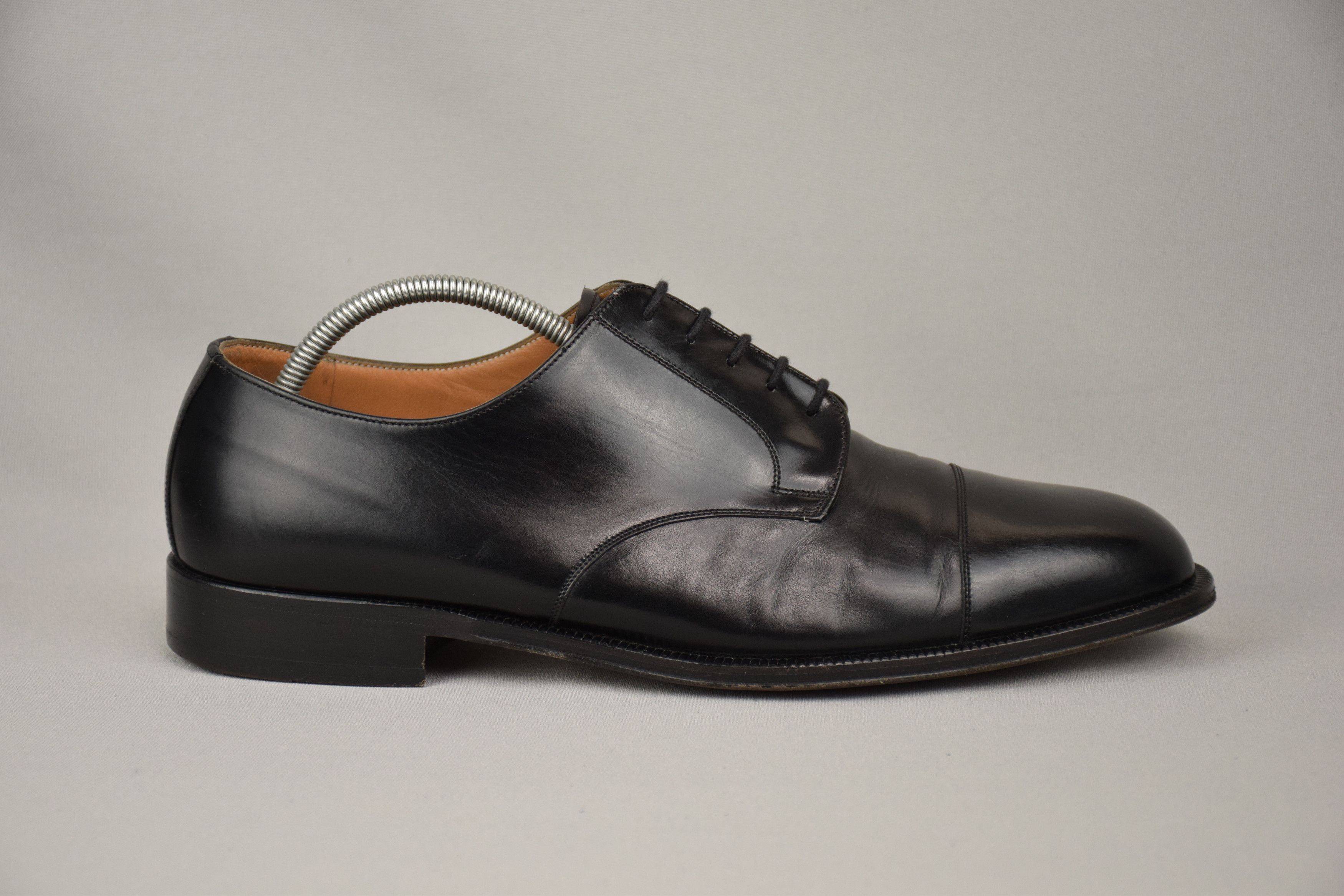 Bally × Vintage Bally Vintage Dress Shoes Black Oxfords Mens US 9 UK 8 EU 42 Size US 9 / EU 42 - 2 Thumbnail