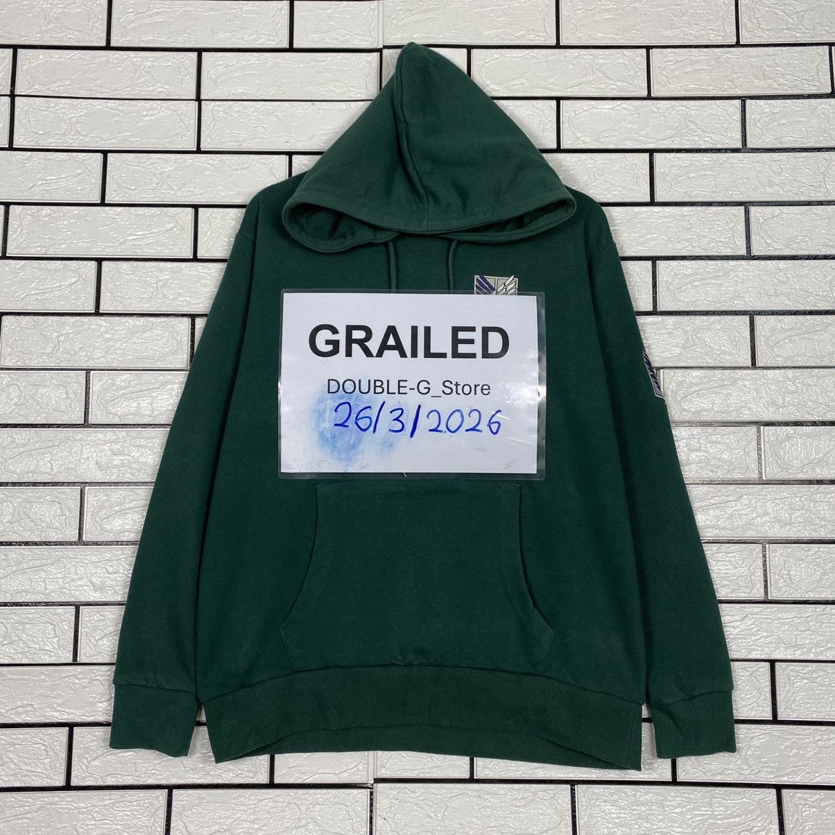 Japanese Brand Attack On Titan Hoodie Jacket Big Logo Design Size US M / EU 48-50 / 2 - 1 Thumbnail