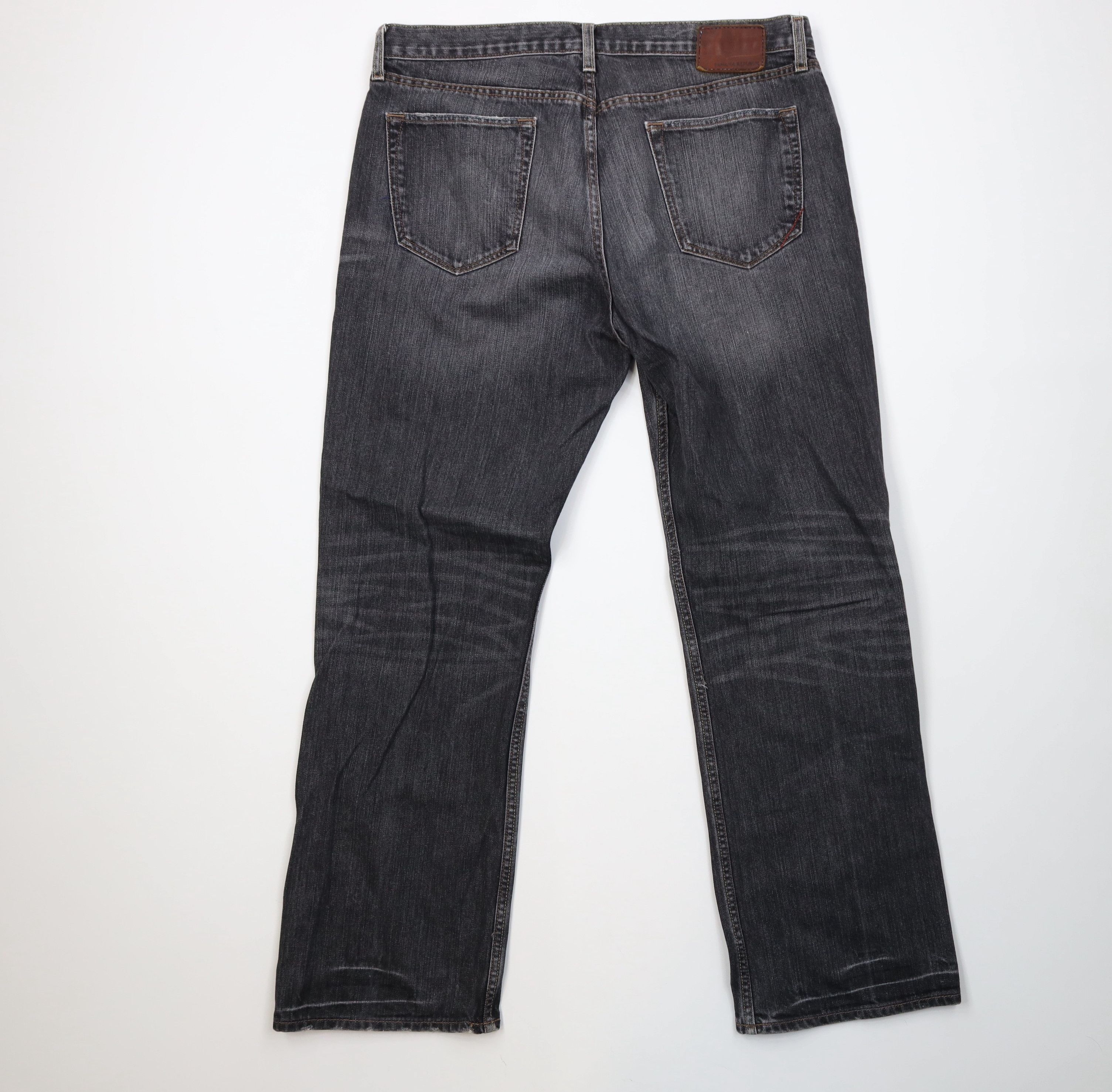 Banana Republic Vintage Y2K Banana Republic Straight Leg Denim Jeans Black Size US 35 - 9 Thumbnail