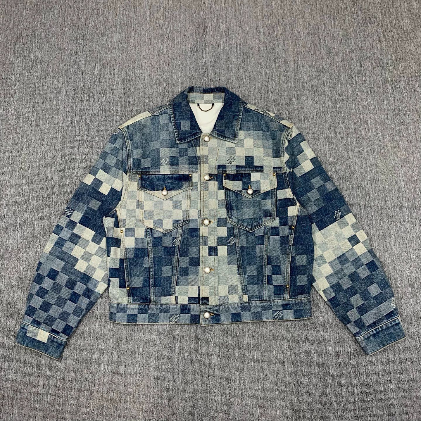 Louis Vuitton lv x 菲董 chessboard denim jacket Size US XXL / EU 58 / 5 - 1 Thumbnail