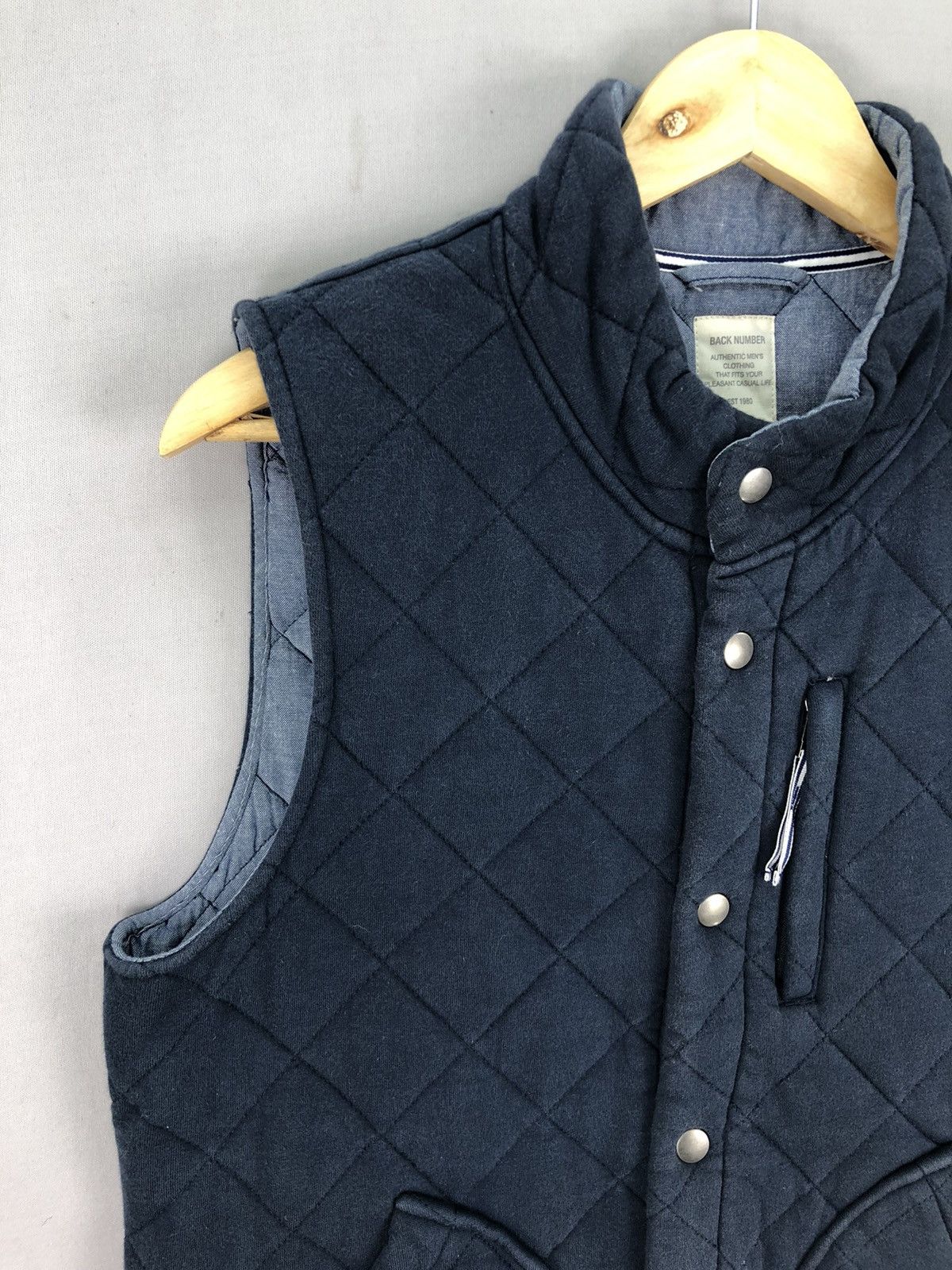 Japanese Brand × Vintage Back Number Quilted Design Vest Size US M / EU 48-50 / 2 - 2 Thumbnail