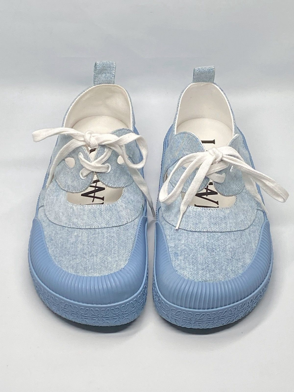 Loewe Loewe Cut-Out Platform Denim Sneakers size 39 Size US 9 / IT 39 - 4 Thumbnail