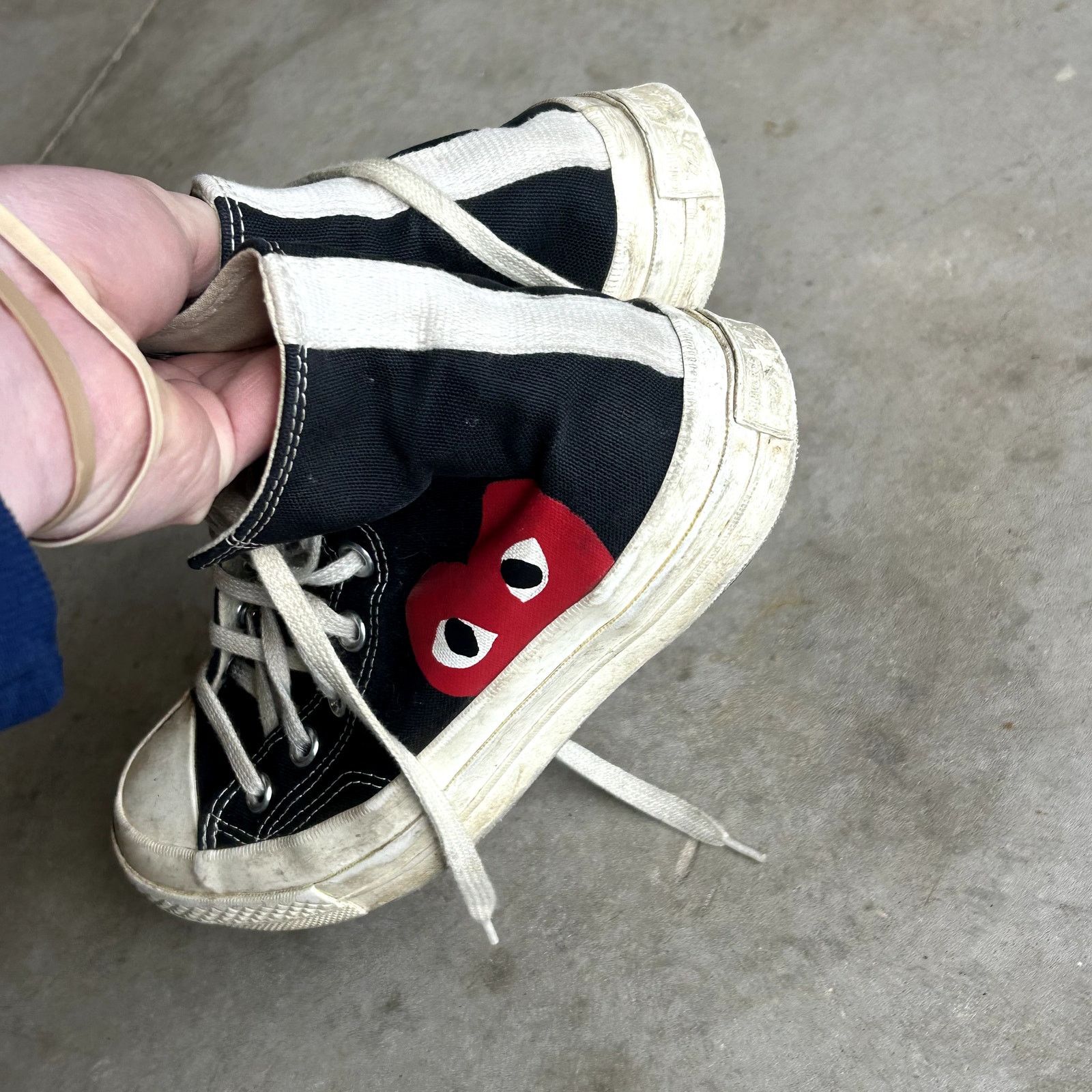 Vintage Worn CDG x Converse Mens: 5.5 Size US 5.5 / EU 38 - 9 Thumbnail