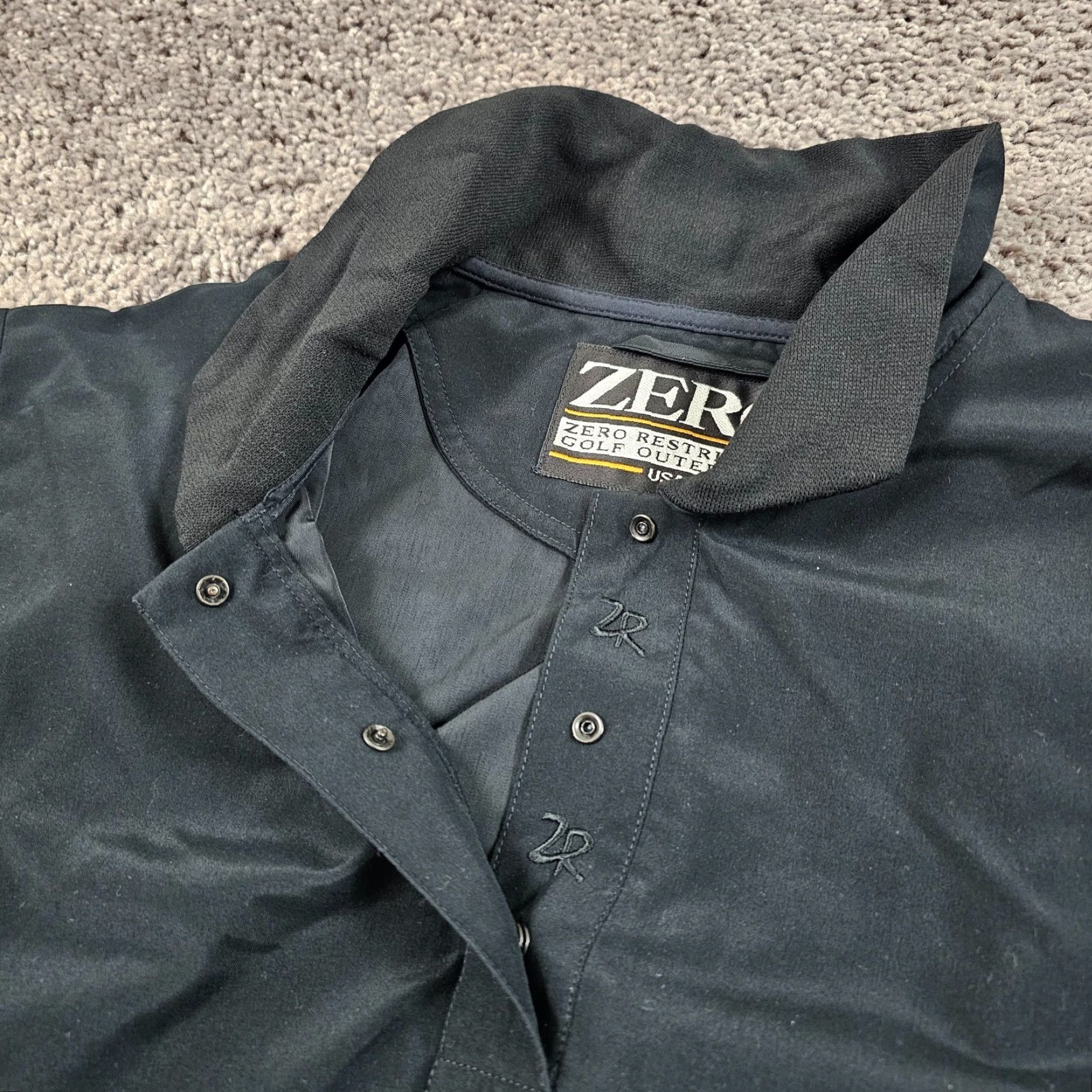 Vintage Zero Restriction Womens Black Windbreaker Jacket Size S 1/4 Zip Lined Golf Microfiber USA Size S / US 4 / IT 40 - 4 Thumbnail