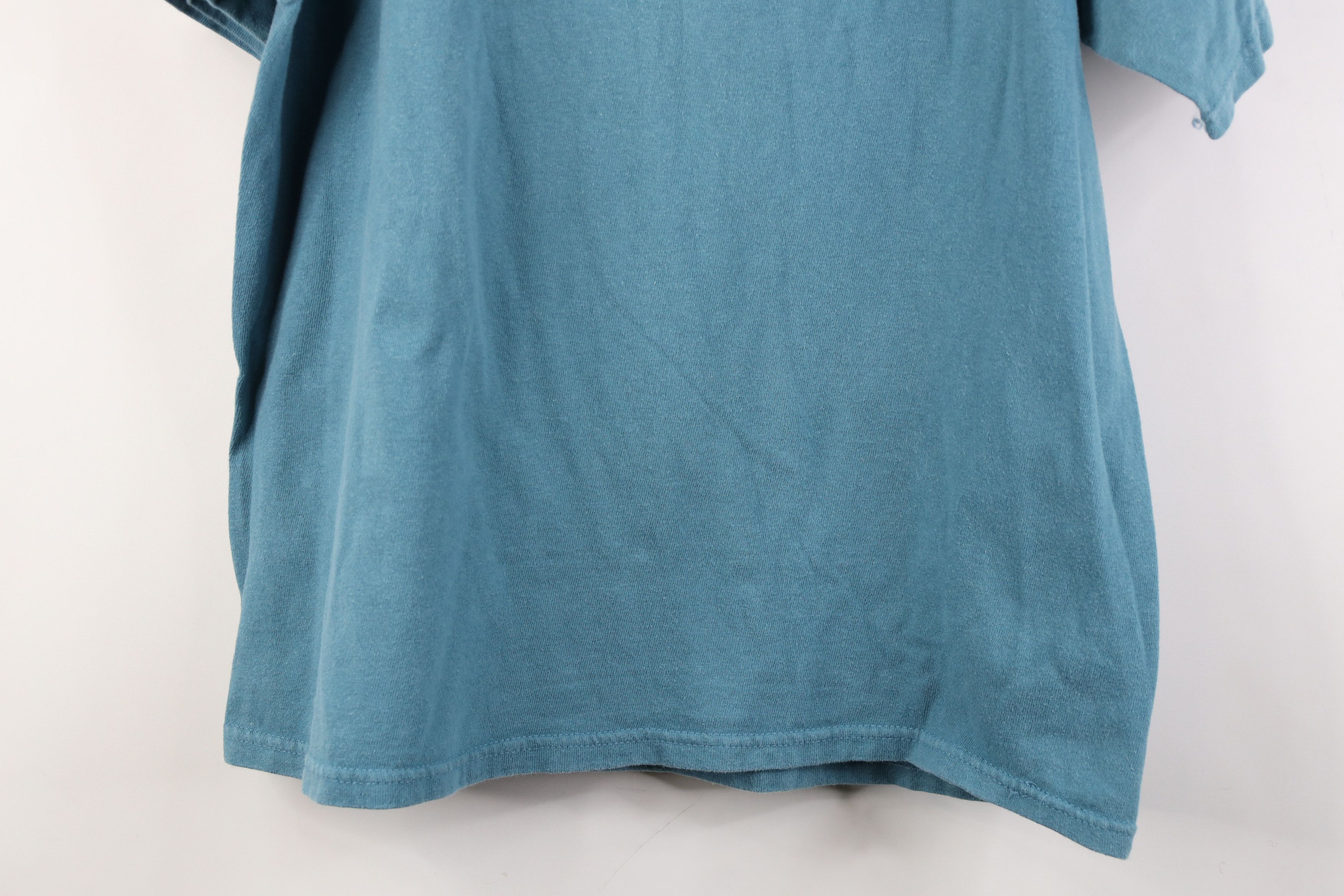 Champion Vintage 90s Champion Faded Classic Logo T-Shirt Teal Cotton Size US L / EU 52-54 / 3 - 13 Thumbnail