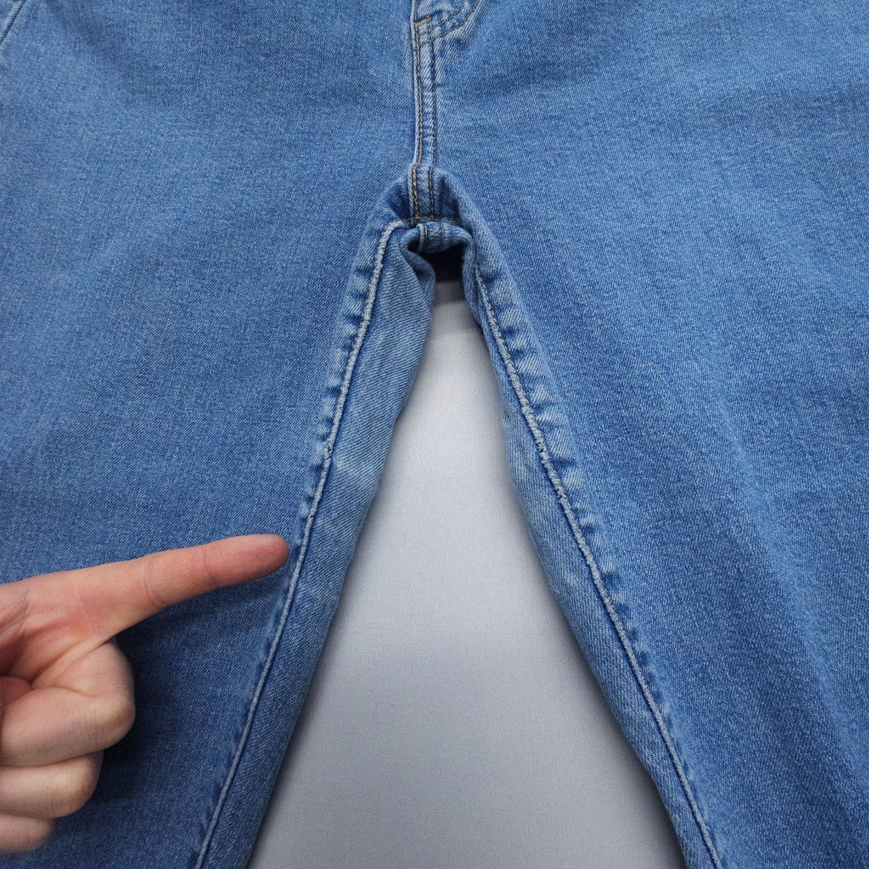 Levi's Levi's Jeans Womens 31 Blue High Waisted Taper Inseam 28" Stretch Denim High Rise Regular 5-Pocket Logo Vintage No Size 24" / US 00 / IT 34 - 3 Thumbnail