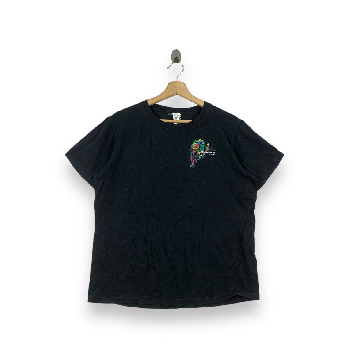 Japanese Brand EUROPORT CASCADE PREMIUM Japan Tiger Illustration Tee Shirt Size L / US 10 / IT 46 - 1 Thumbnail