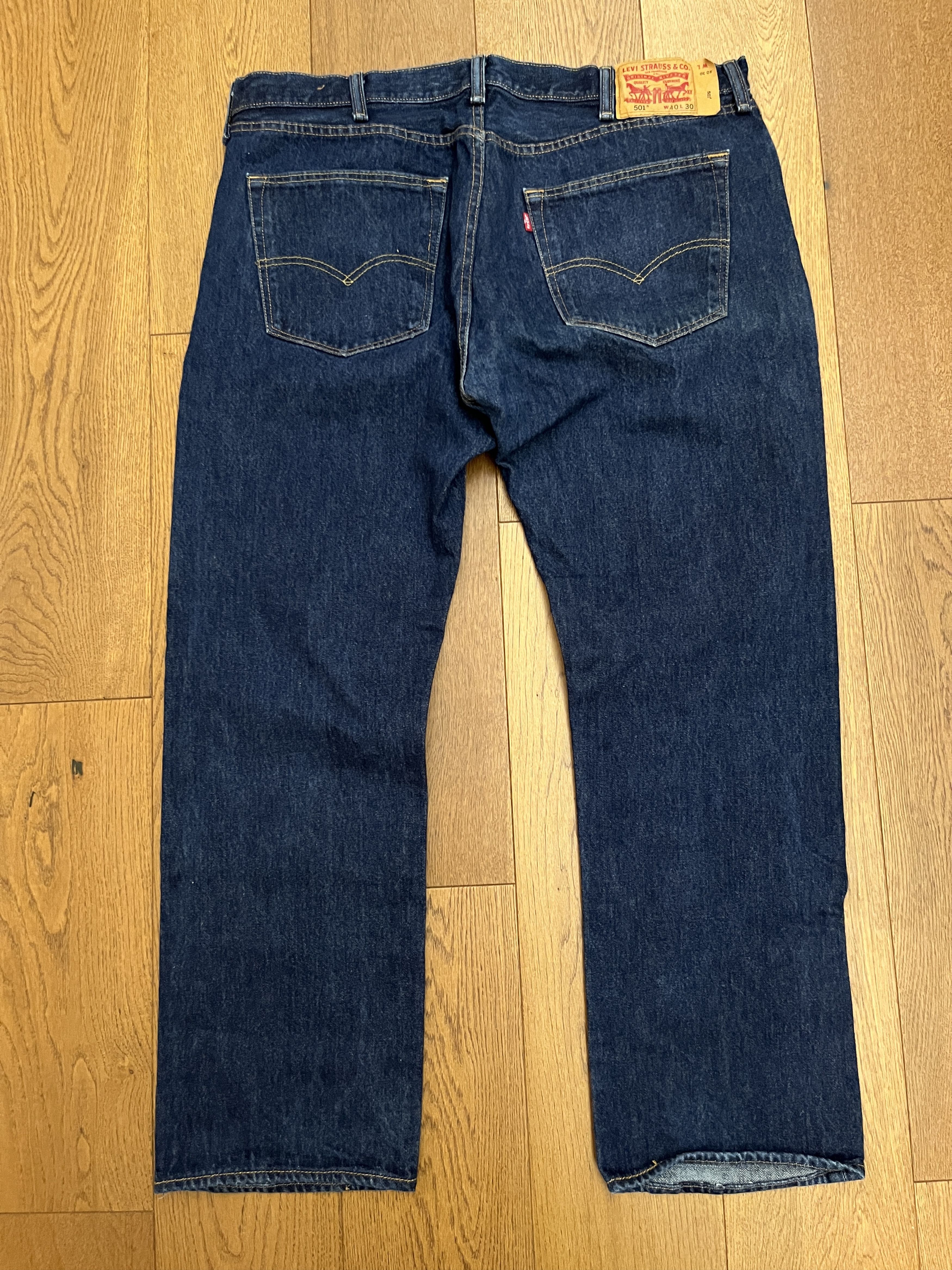 Levi's Vintage Clothing Mint 1996 Levi’s 501 Made in USA Button Fly Jeans 40x30 Size US 40 / EU 56 - 3 Thumbnail