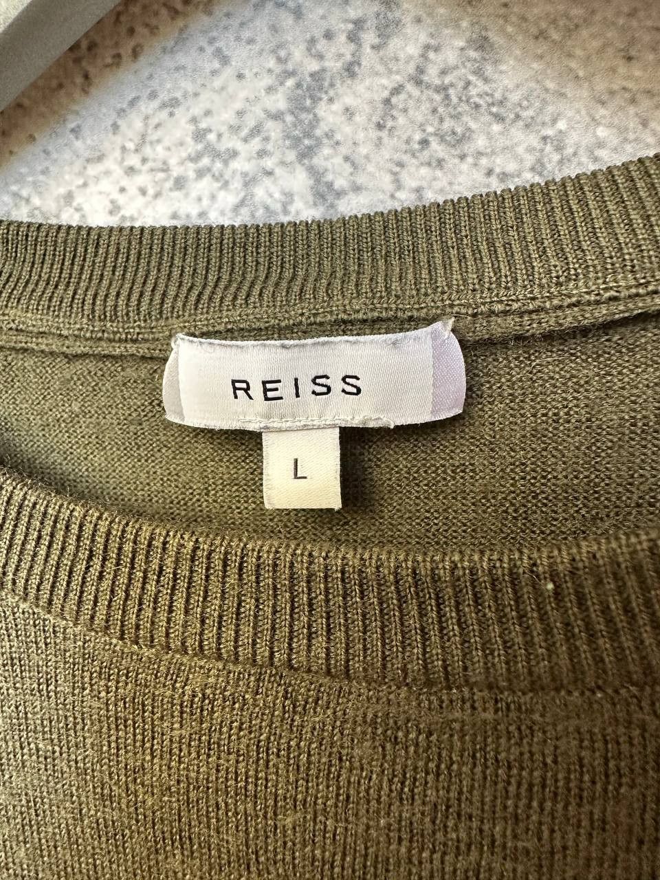 Reiss Reiss Hart Crew Wool Jumper Green LS Pullover Sweater Size US L / EU 52-54 / 3 - 10 Thumbnail