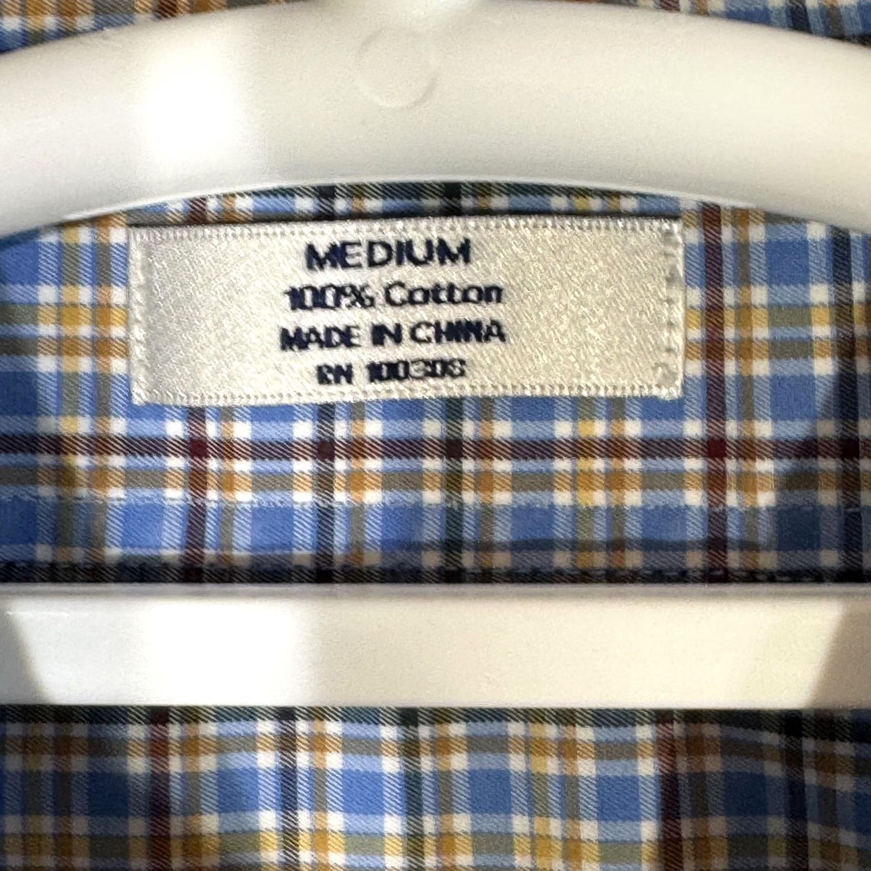 Peter Millar Peter Millar Shirt Mens Medium Blue Plaid Button-Down Long Sleeve Cotton Casual Size US M / EU 48-50 / 2 - 7 Thumbnail