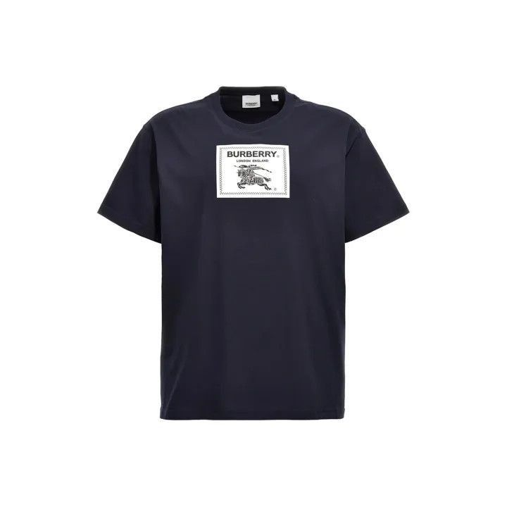 Burberry Burberry Navy Blue Short Sleeve T-Shirt-2507