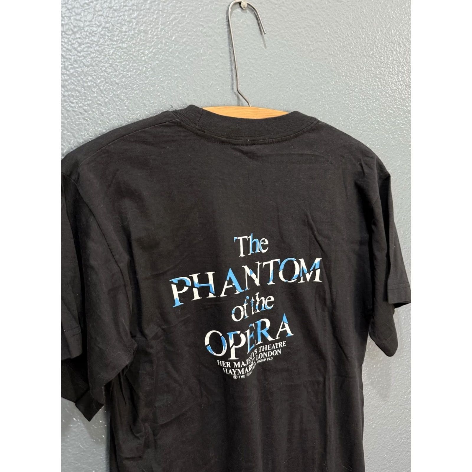 Vintage VINTAGE The Phantom Of The Opera London Theater Black Tee Medium Shirt Mens 80s Black M Size US M / EU 48-50 / 2 - 4 Thumbnail