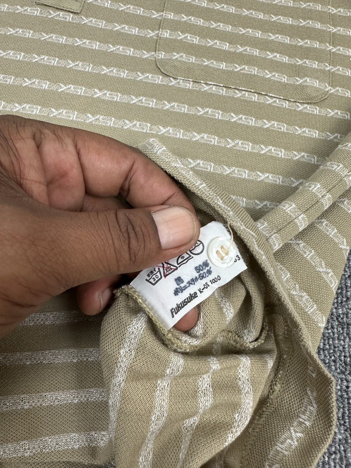 Yves Saint Laurent Rare🔥 Vintage YSL Collar Shirt All Over Print Size US M / EU 48-50 / 2 - 5 Thumbnail