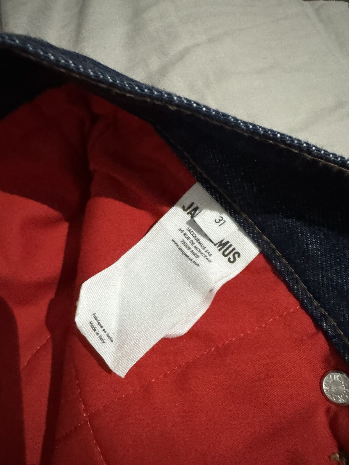 Jacquemus Le Chouchou Padded Denim Jeans Size US 31 - 4 Thumbnail