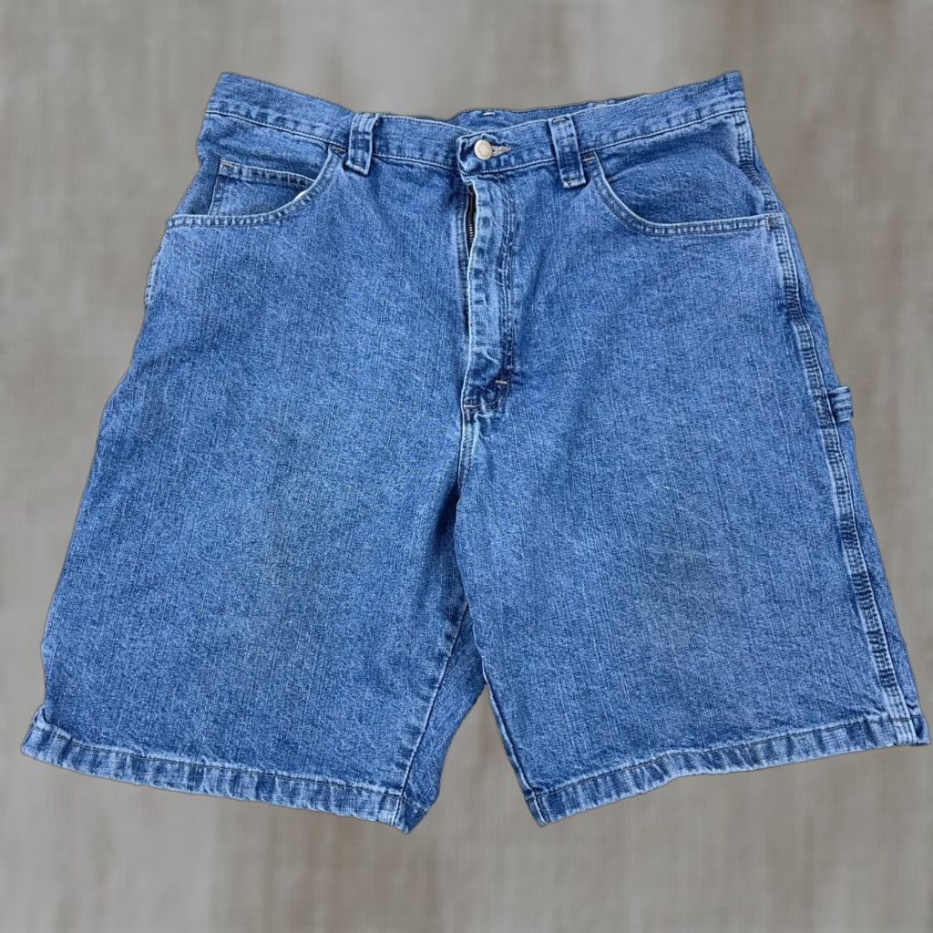 Wrangler VINTAGE Wrangler Shorts Men 36 Bermuda Denim 5-Pocket Relaxed Fit Blue Baggy Workwear 90s Grunge Hip Hop Rockabilly Classic 36 Mens Size US 36 / EU 52 - 1 Thumbnail