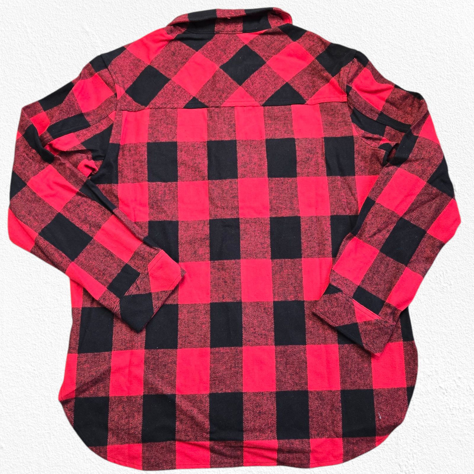Sanctuary Sanctuary Red Black Plaid Flannel Shacket Size Medium Size M / US 6-8 / IT 42-44 - 11 Thumbnail