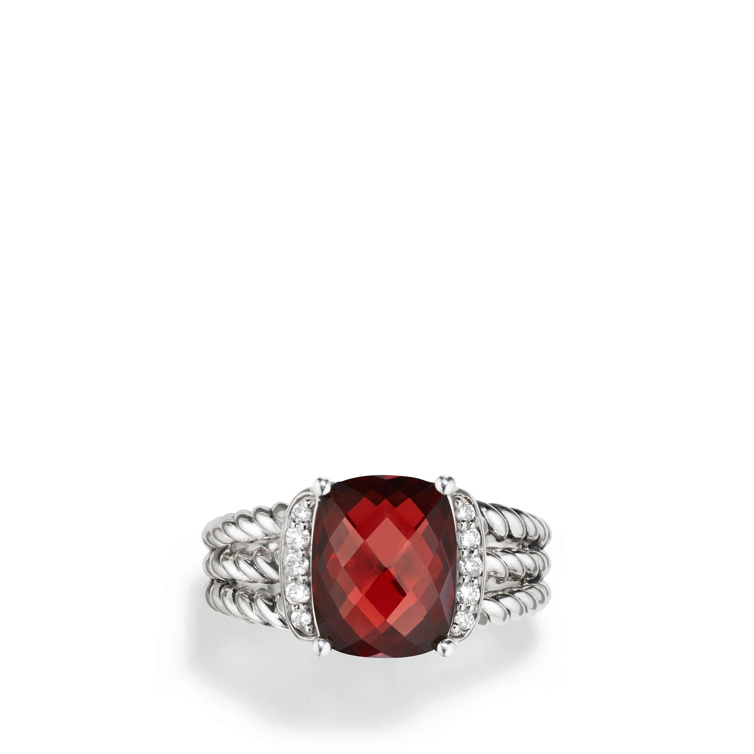 David Yurman o1w1db10526 R11028D Size:9/Petite Ring in Silver Size ONE SIZE - 4 Thumbnail