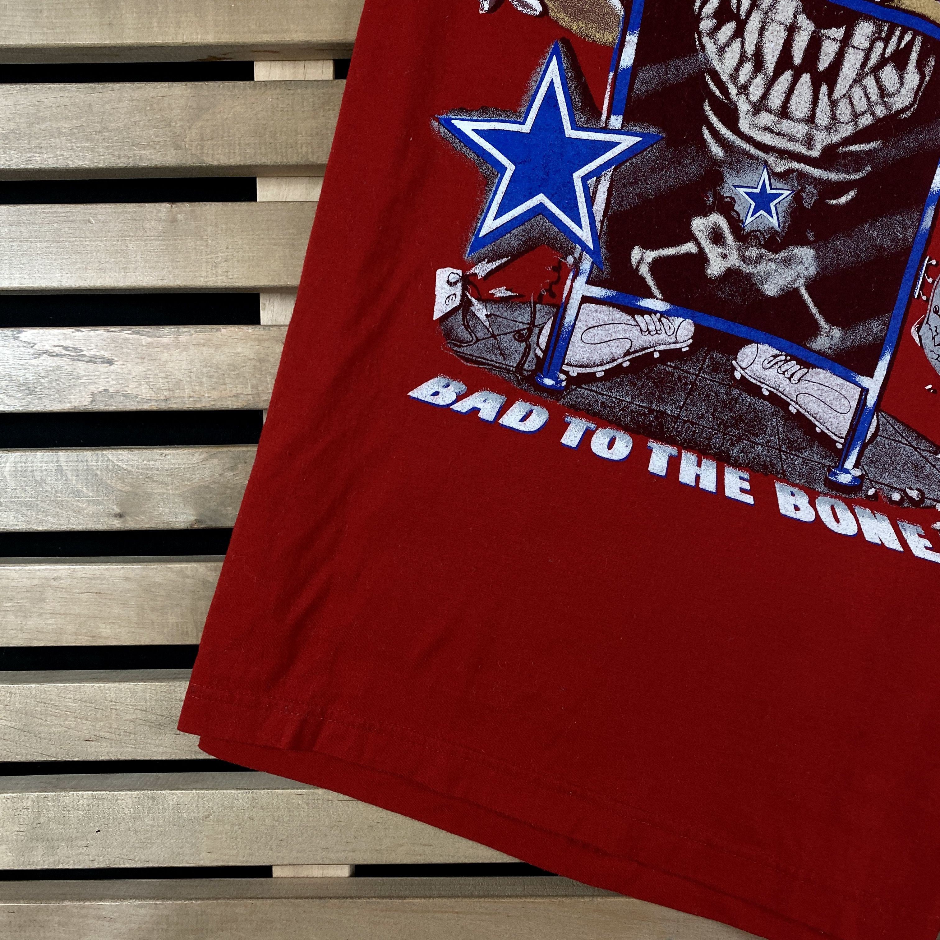 Vintage Mens Vintage T-Shirt Looney Tunes Taz Dallas Cowboyz Size L Size US L / EU 52-54 / 3 - 3 Thumbnail