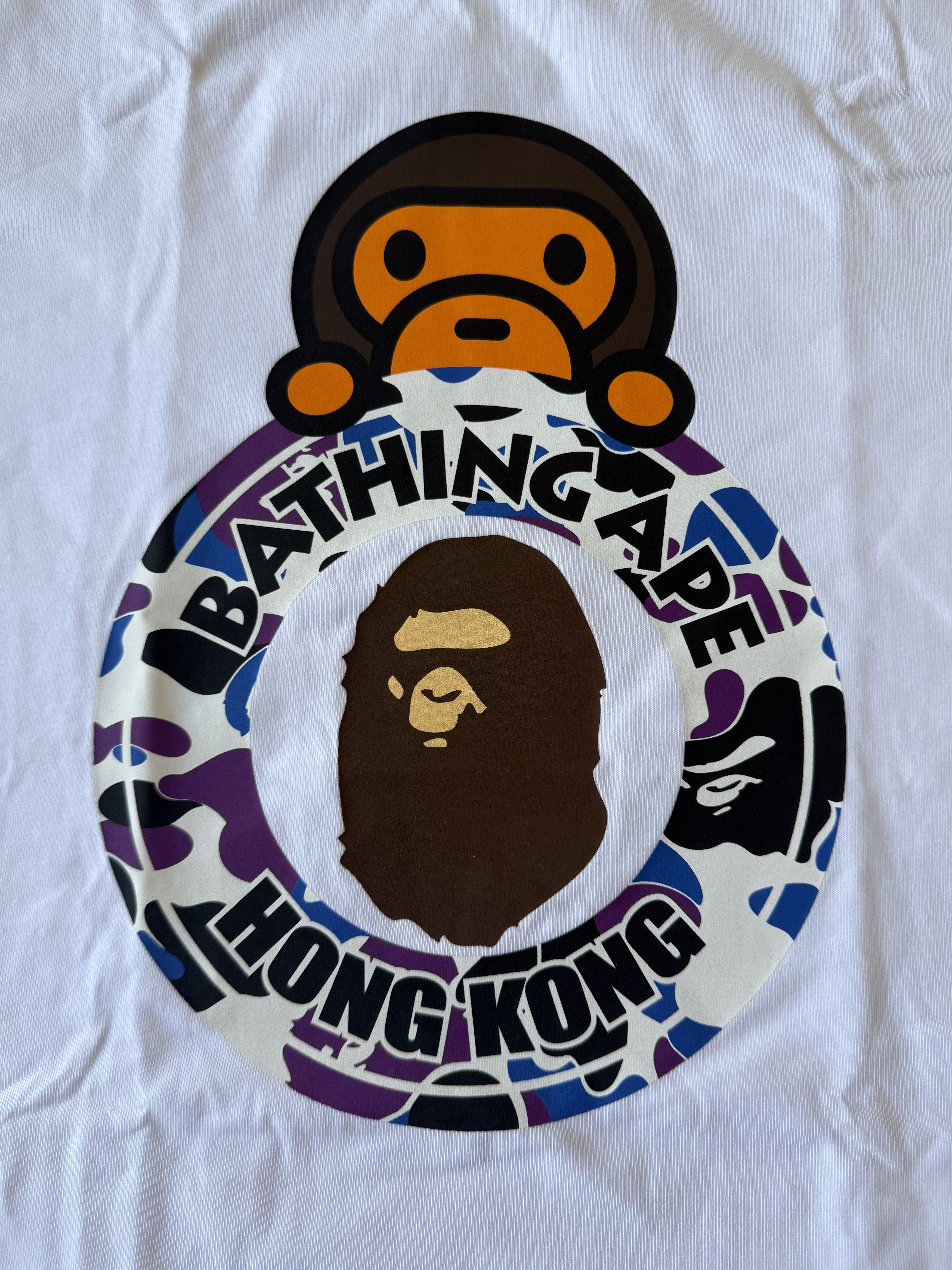 Bape BAPE STORE HK 20th ANNIV. WIDE FIT BABY MILO BUSY WORKS TEE Size US L / EU 52-54 / 3 - 2 Thumbnail