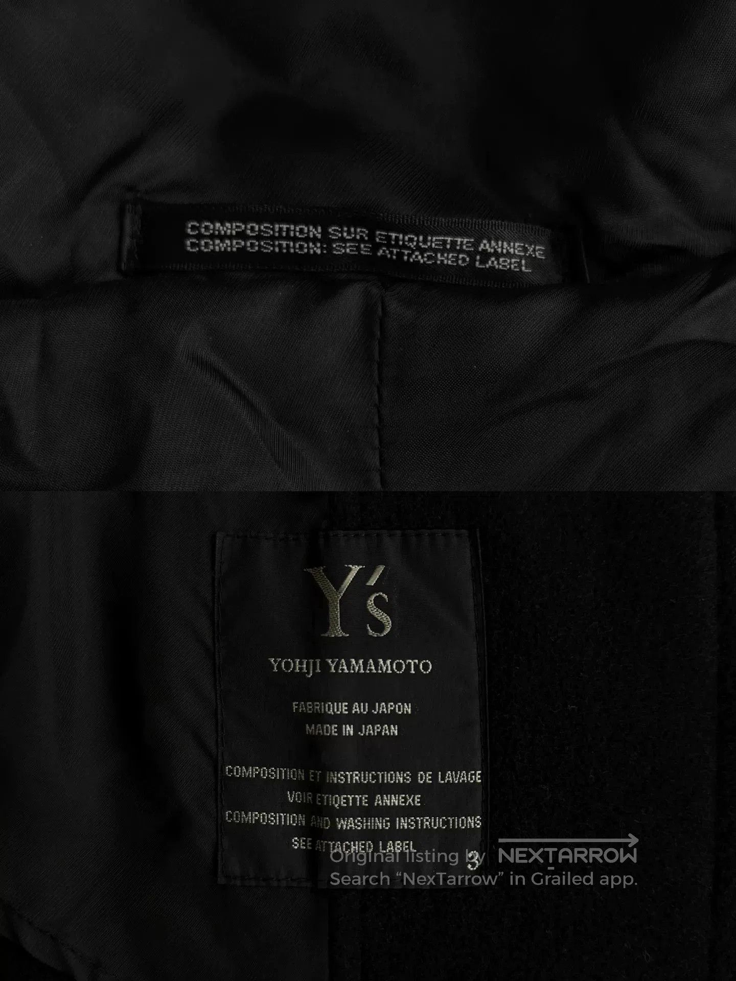 Y's yohji yamamoto y's long wool coat. Size L / US 10 / IT 46 - 7 Thumbnail