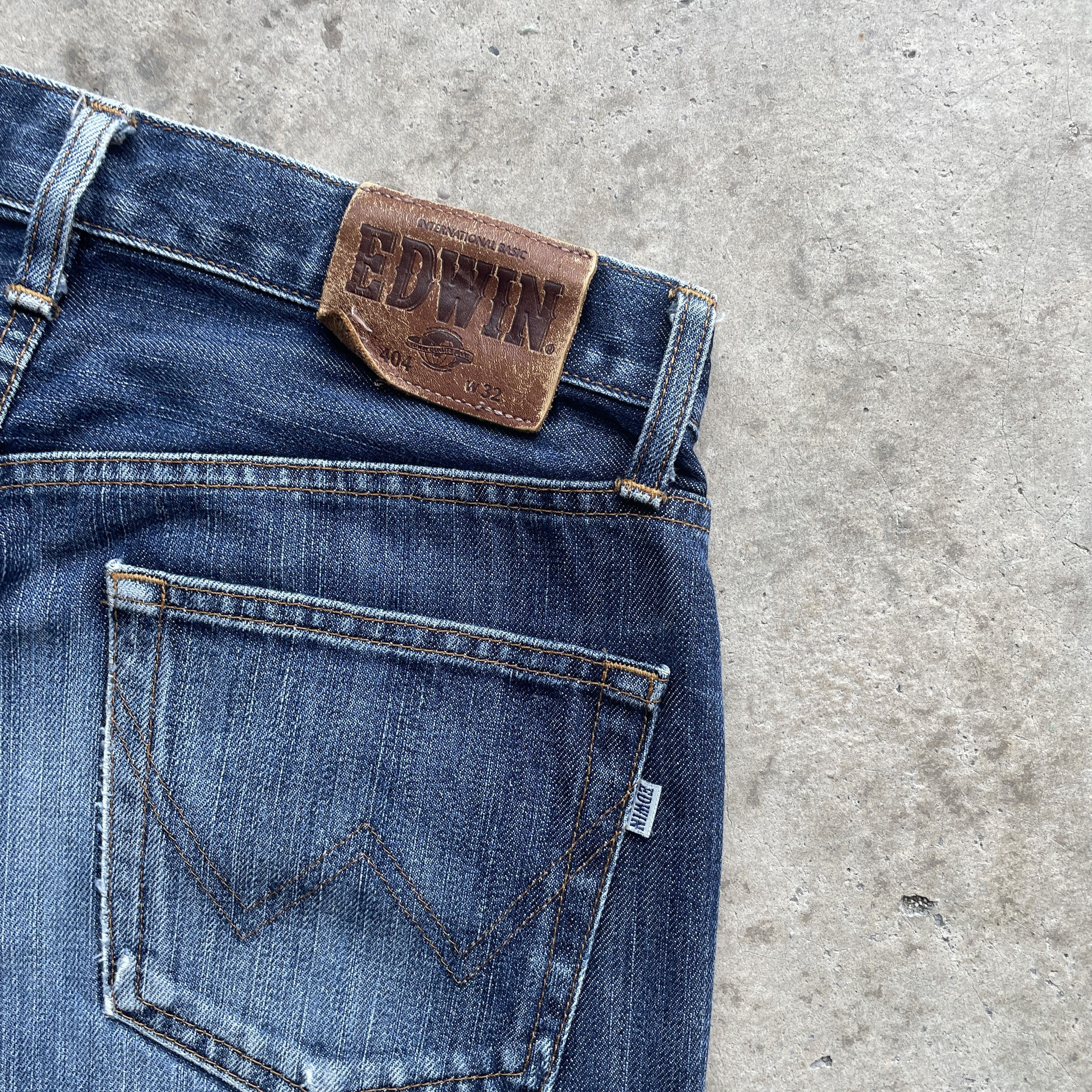 Edwin VINTAGE EDWIN 404 JAPAN FADED DENIM PANTS JEANS W31x33.5 Size US 31 - 9 Thumbnail