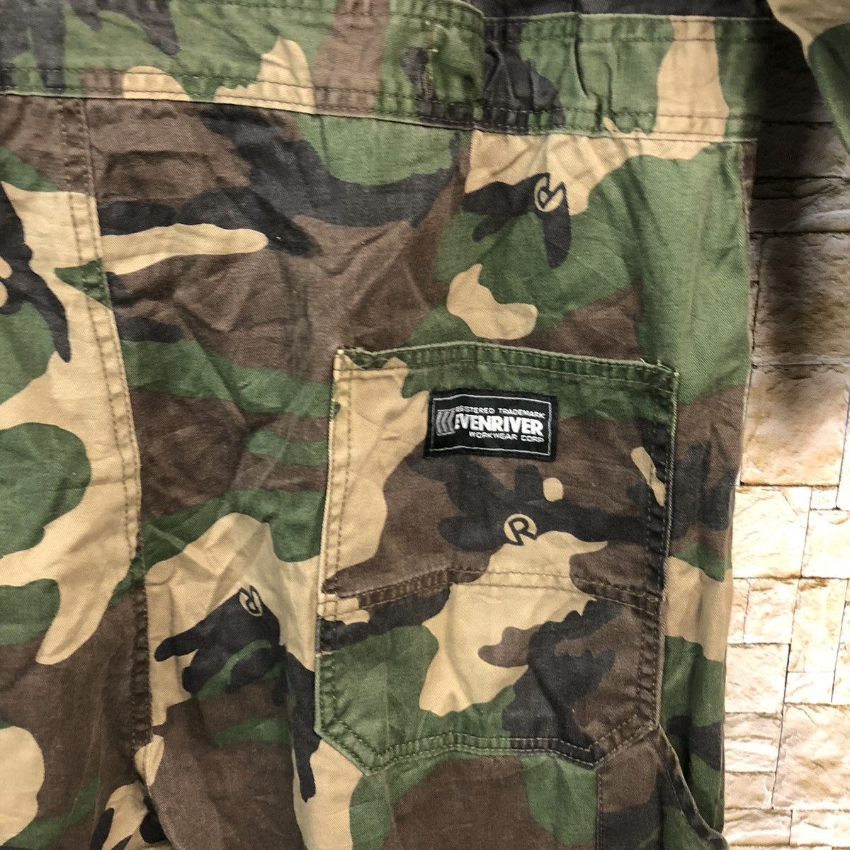 Japanese Brand Even River Green Camo Coveralls vintage japan #A553 Size US 38 / EU 54 - 23 Thumbnail