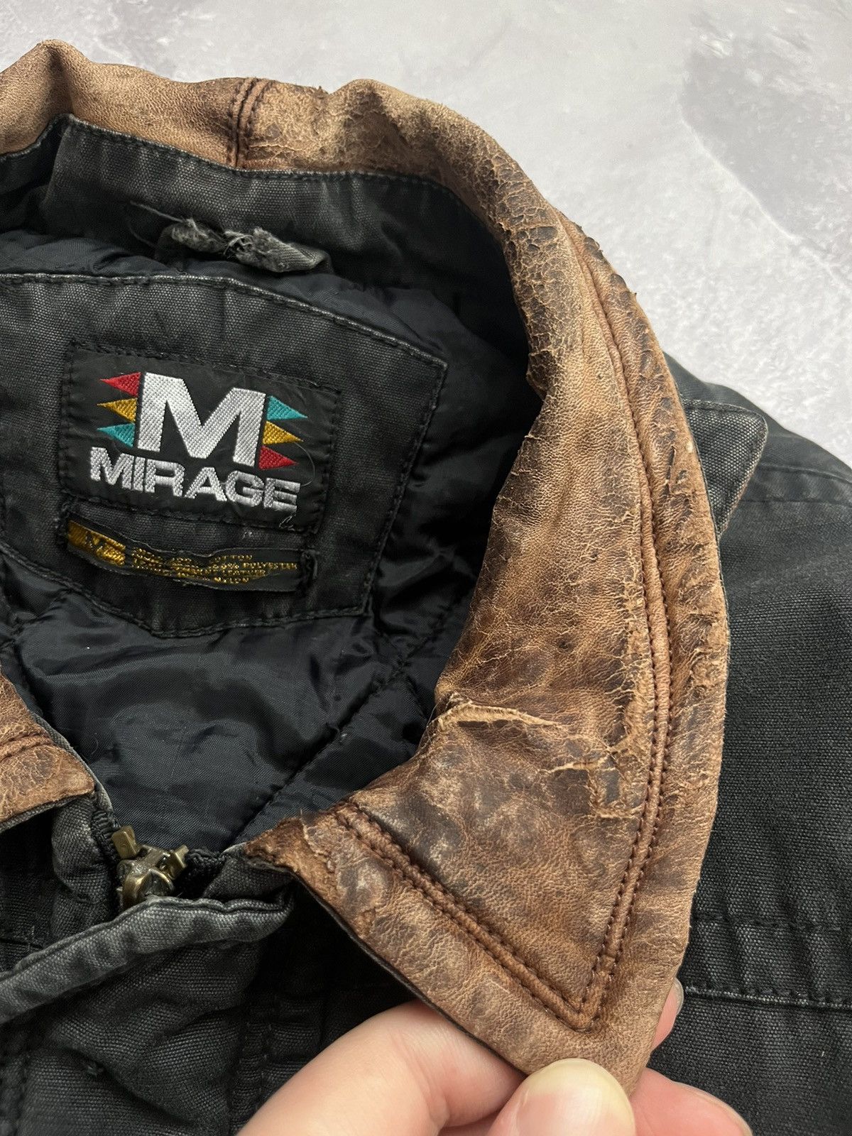 Mirage Vintage Mirage SAINTS Denim Long Jacket Distressed Size M Size US M / EU 48-50 / 2 - 12 Thumbnail